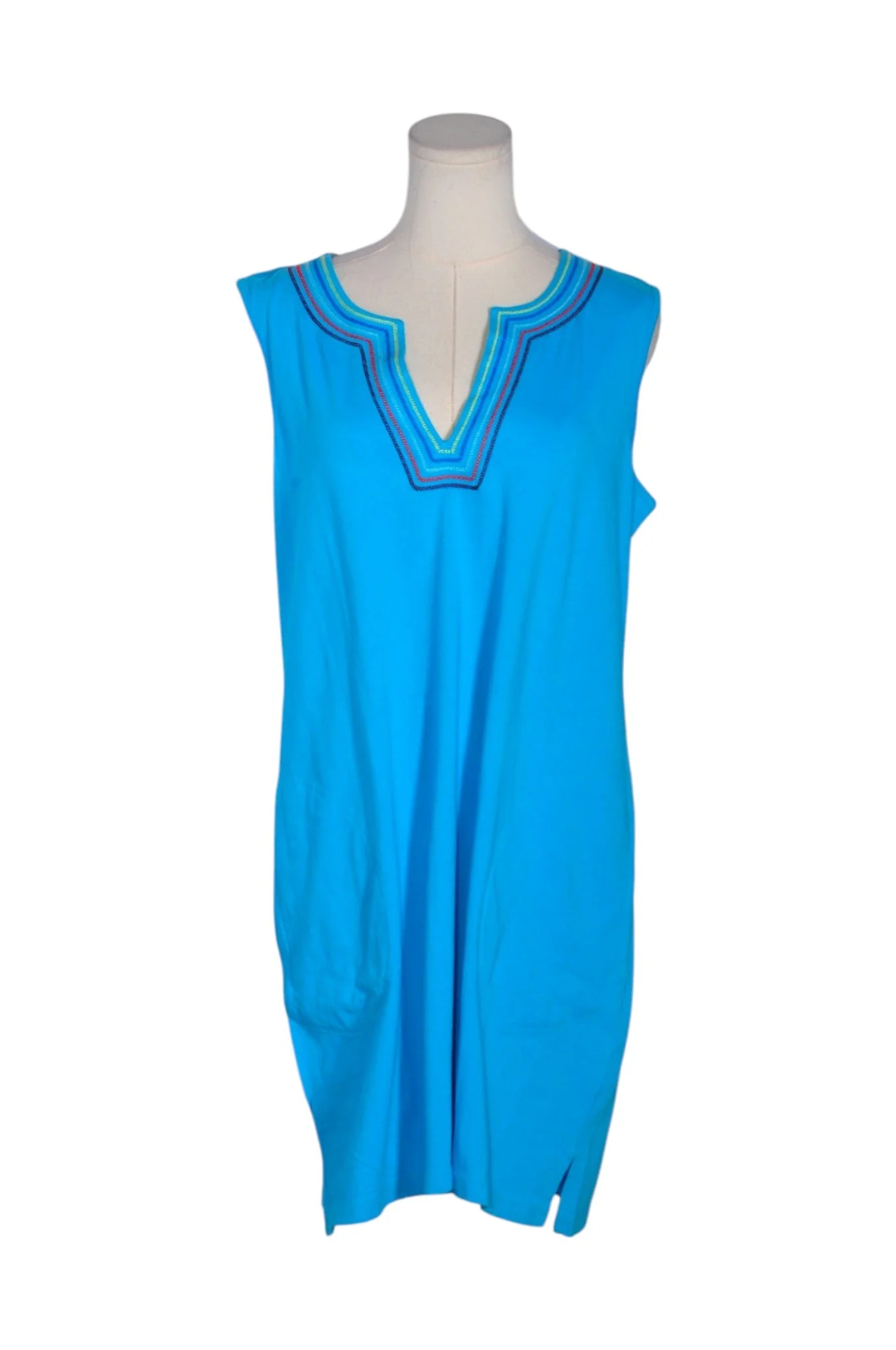 LAND'S END Women Drop Waist Dresses Regular fit in Blue - L