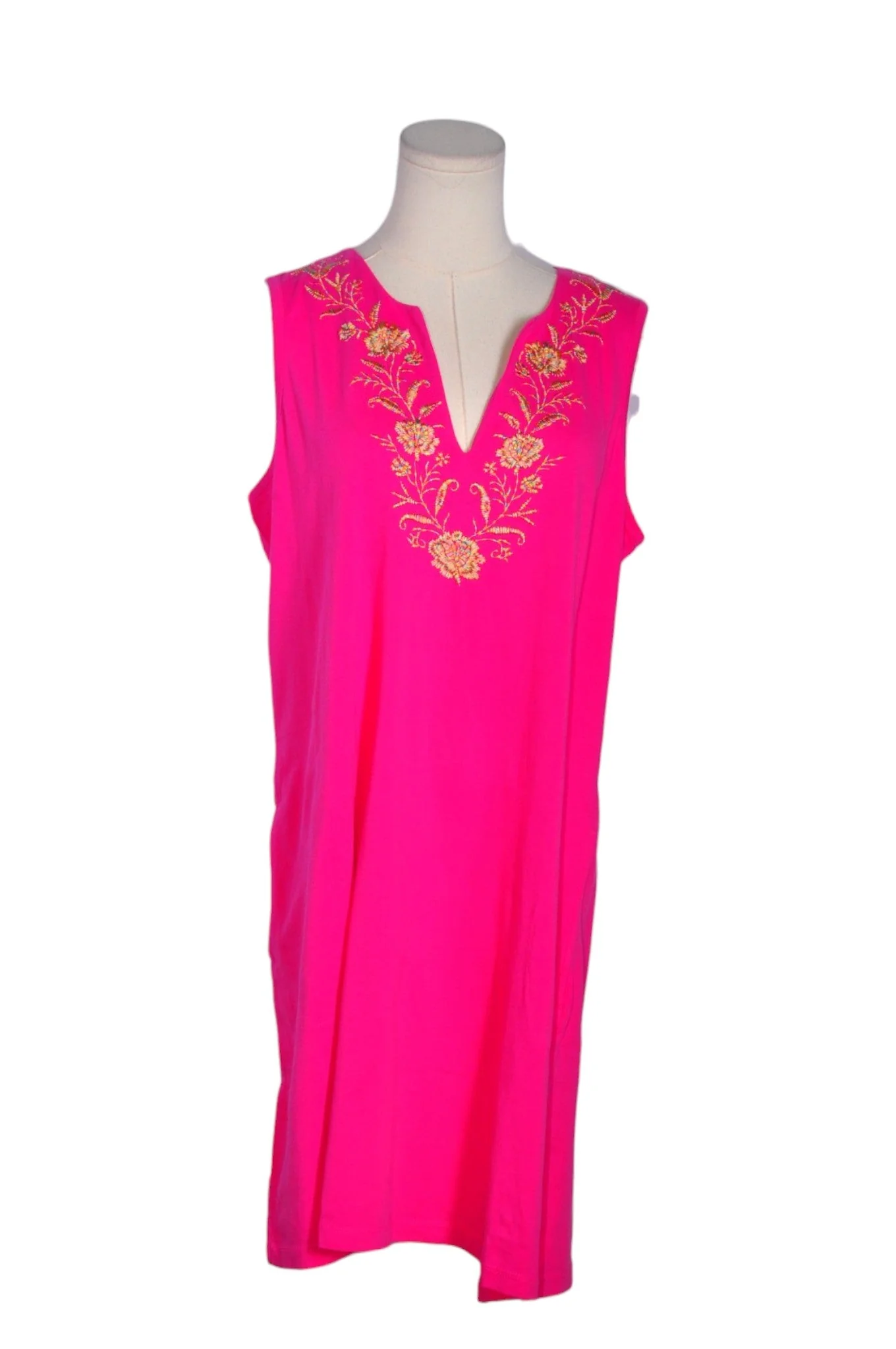 LAND'S END Women Drop Waist Dresses Regular fit in Pink - L