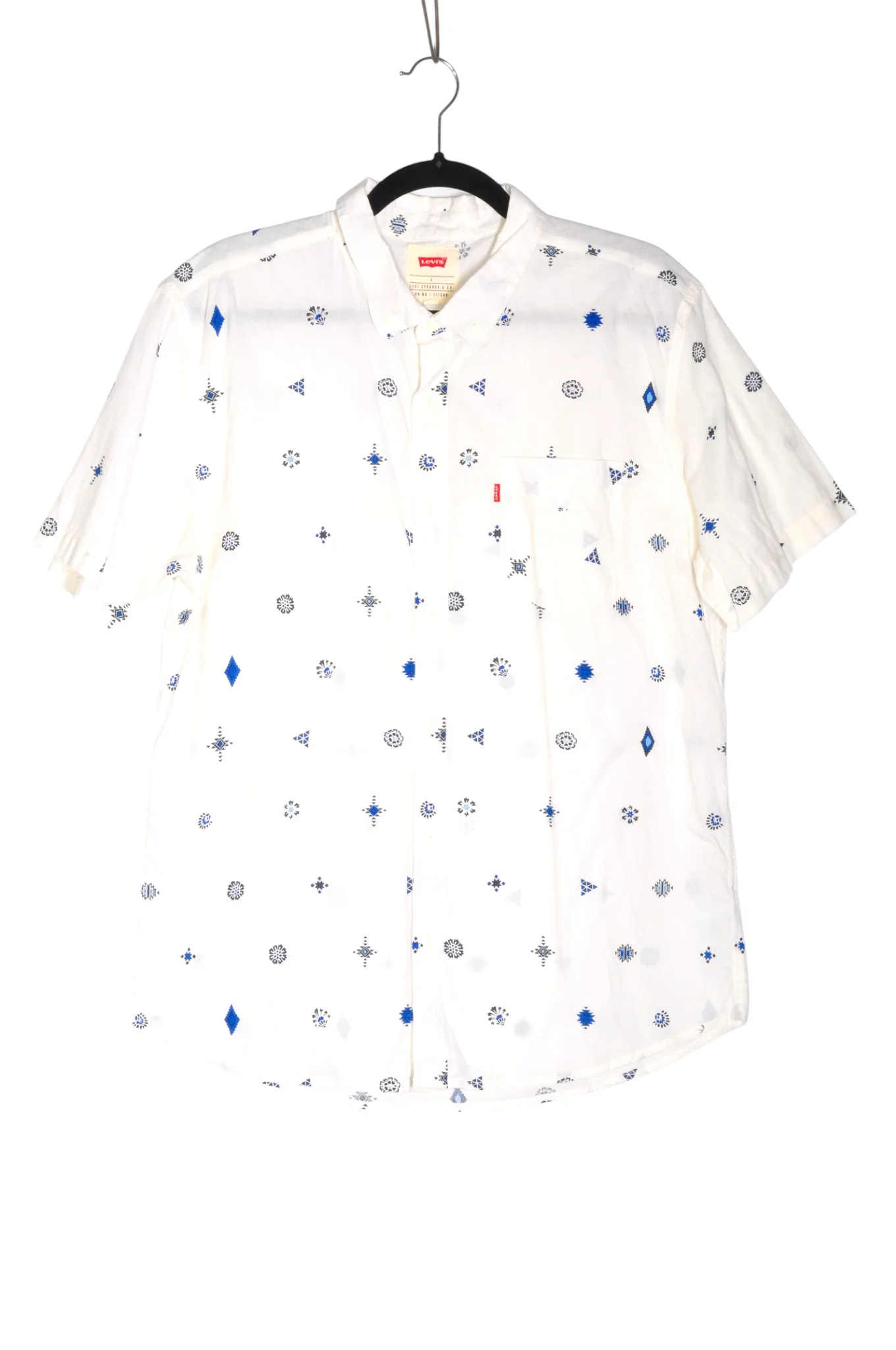 LEVI'S Men Button Down Tops Regular fit in White - L