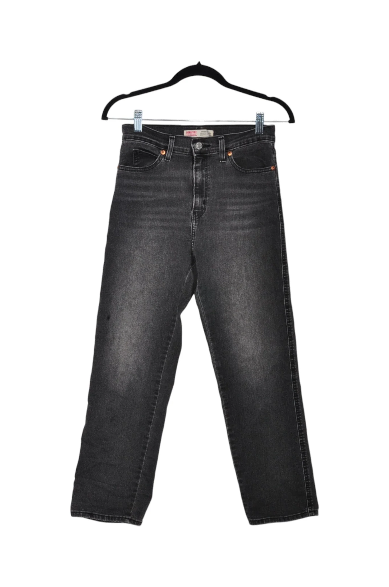 LEVI'S Women Straight-Legged Jeans Regular fit in Black - 26