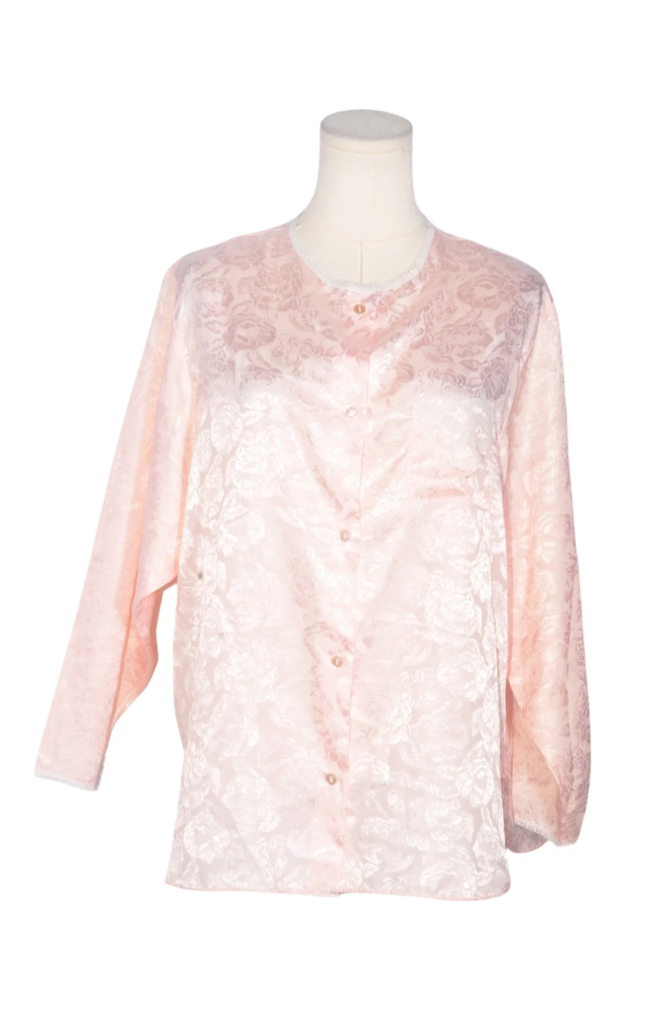 UNBRANDED Women Button Down Tops Regular fit in Pink - L