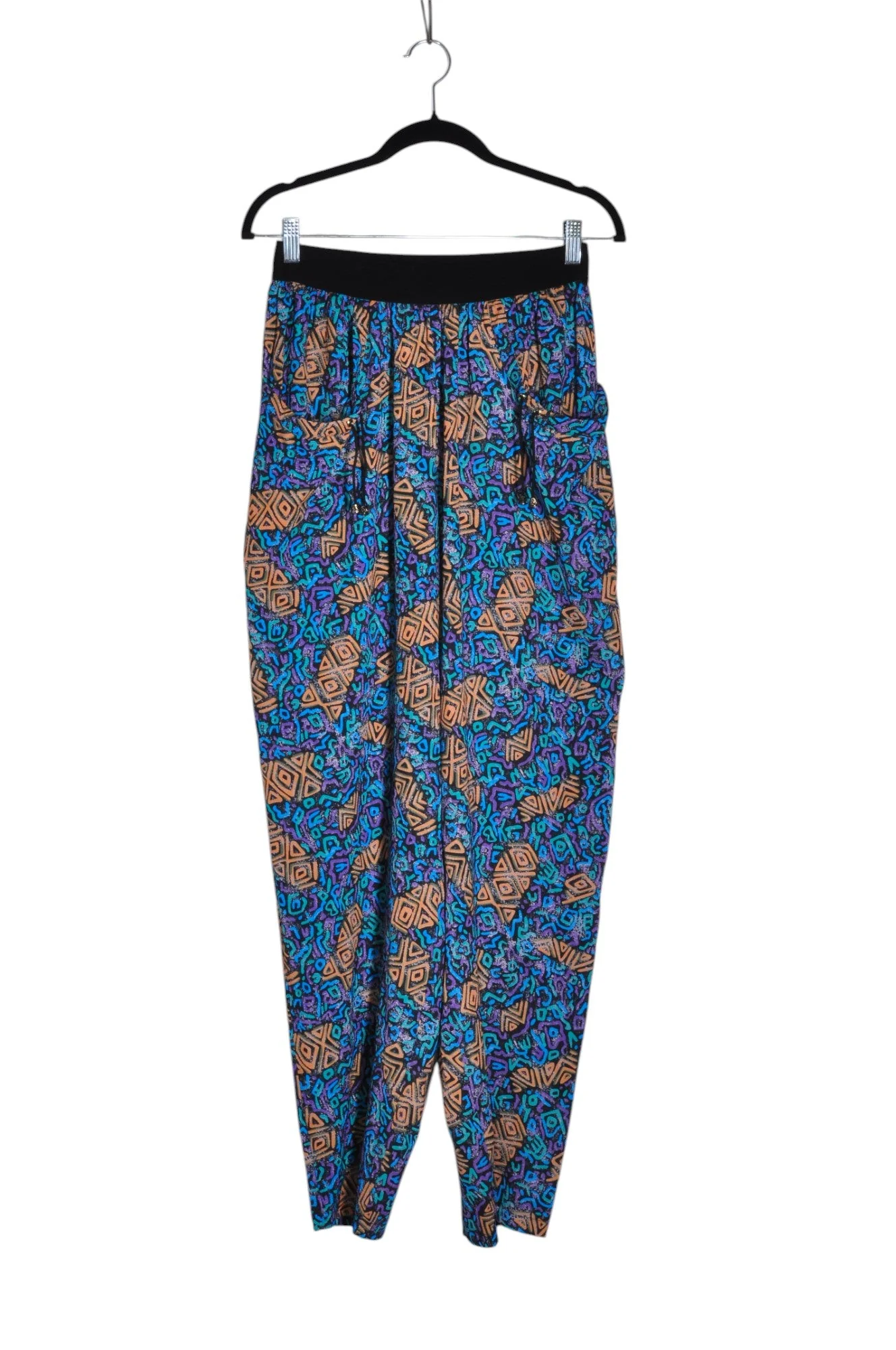 LILI SIDONIO Women Harem Pants Regular fit in Blue - S