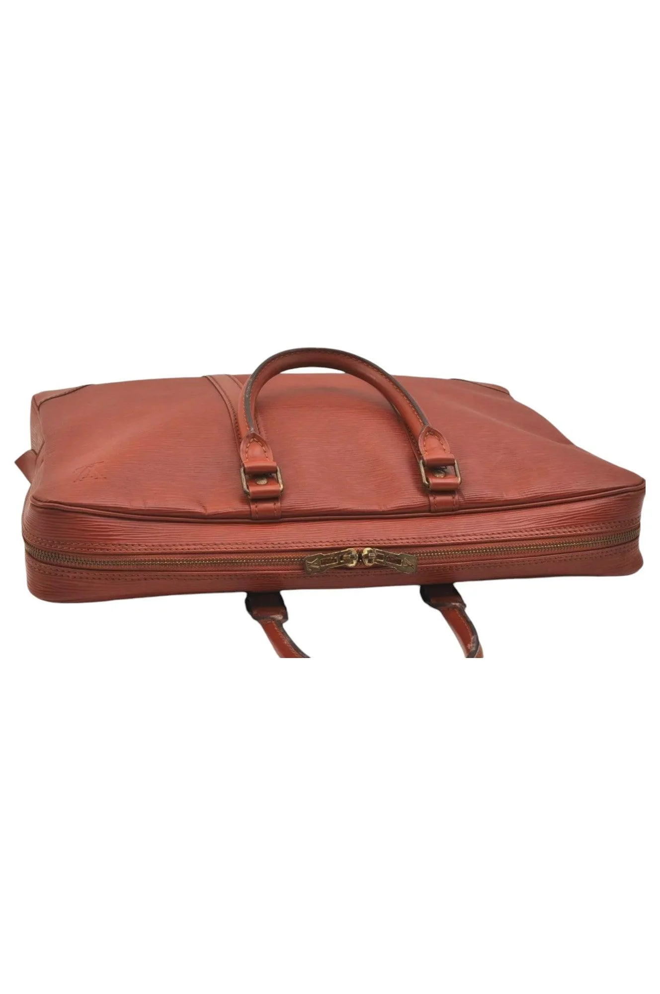 Louis Vuitton Epi Porte Documents Voyage Briefcase M54473 Brown 6978K - Image 6