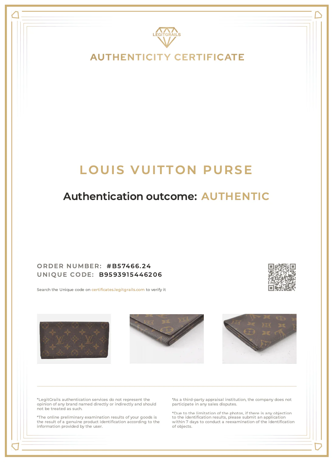Louis Vuitton Monogram Porte Yen Long Wallet Purse M61820 LV 7994K - Image 23