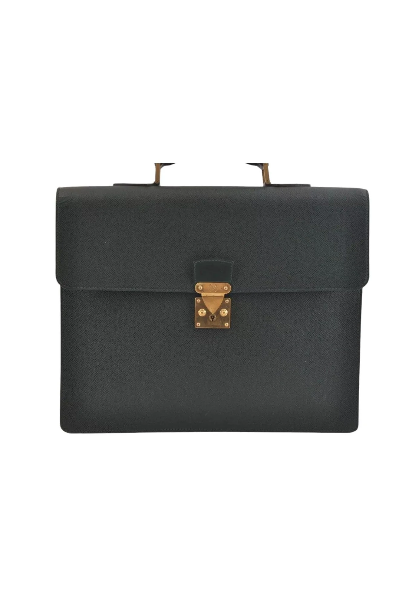 Louis Vuitton Taiga Serviette Kourad Briefcase Green M30074 LV 8936K - Image 2