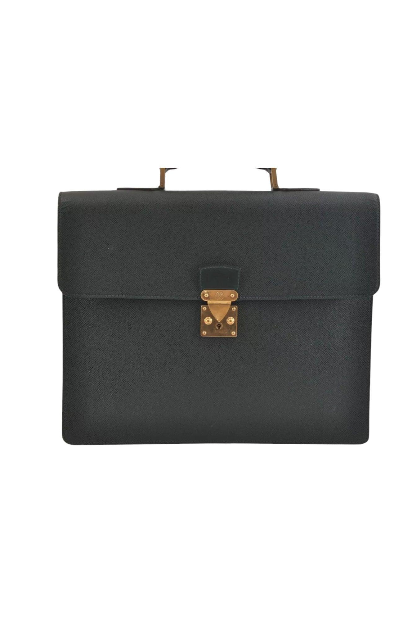Louis Vuitton Taiga Serviette Kourad Briefcase Green M30074 LV 8936K - Image 3