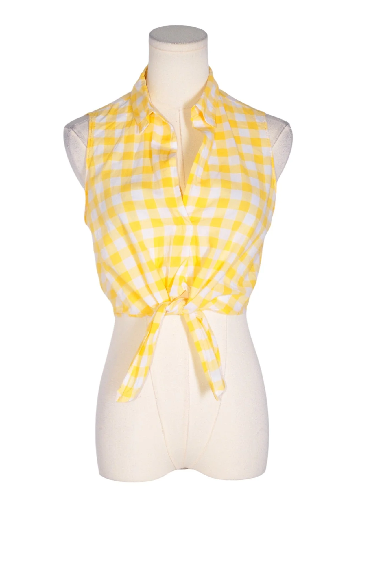 LUSH Women Crop Tops Regular fit in Yellow - S