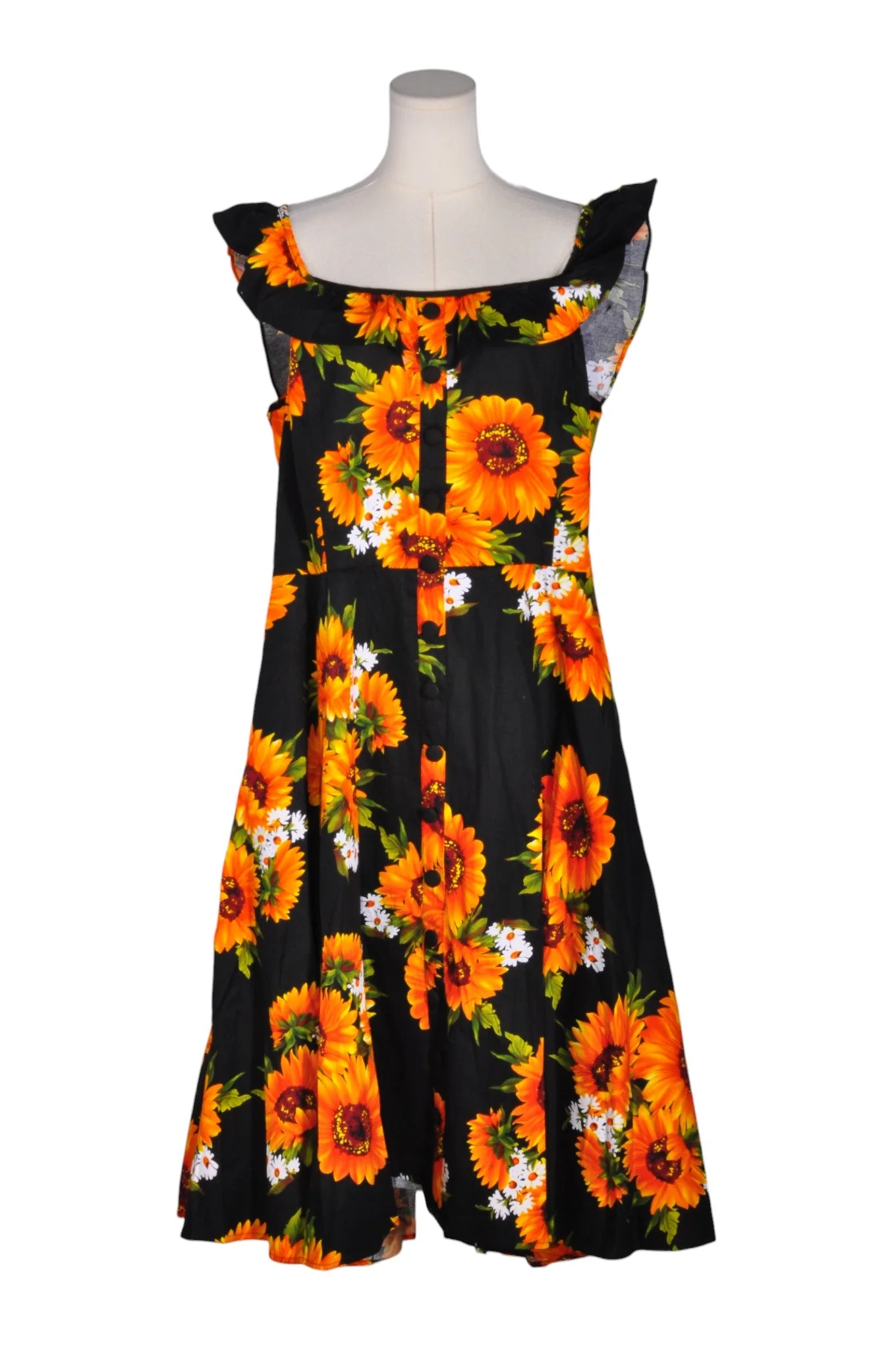 MAGNOLIA PLACE Women A-Line Dresses Regular fit in Orange - 2XL