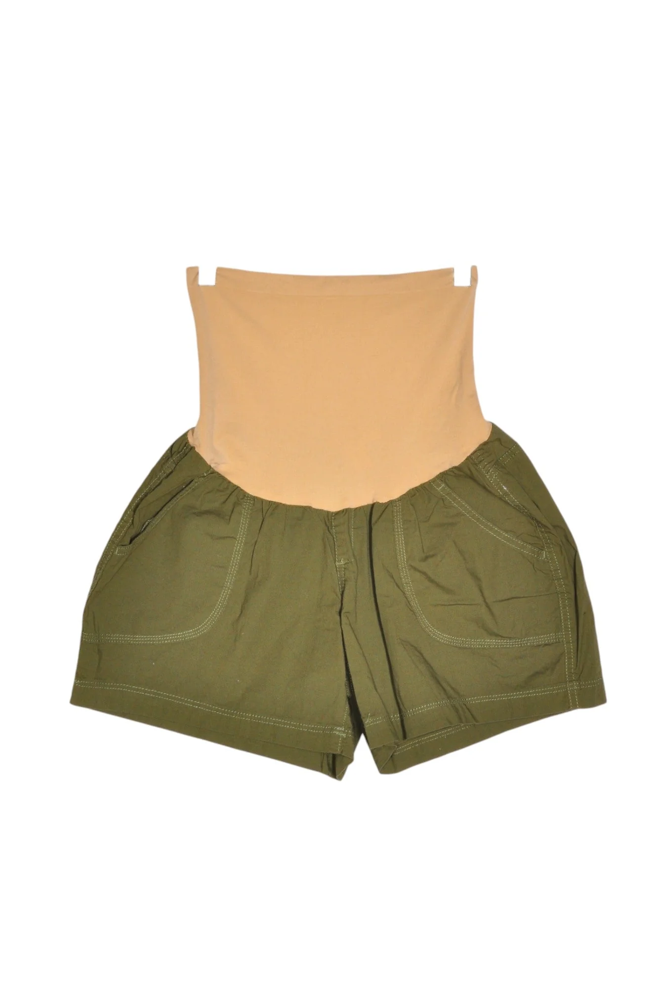 MOTHERHOOD Women Classic Shorts Regular fit in Green - L
