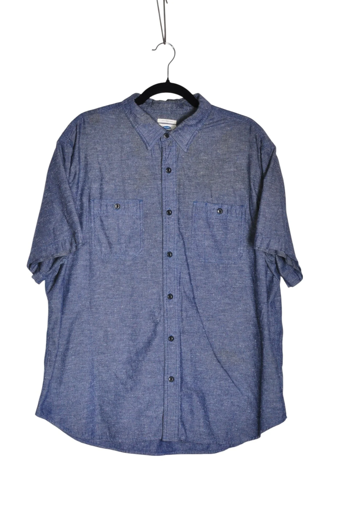 OLD NAVY Men Button Down Tops Regular fit in Blue - XXL
