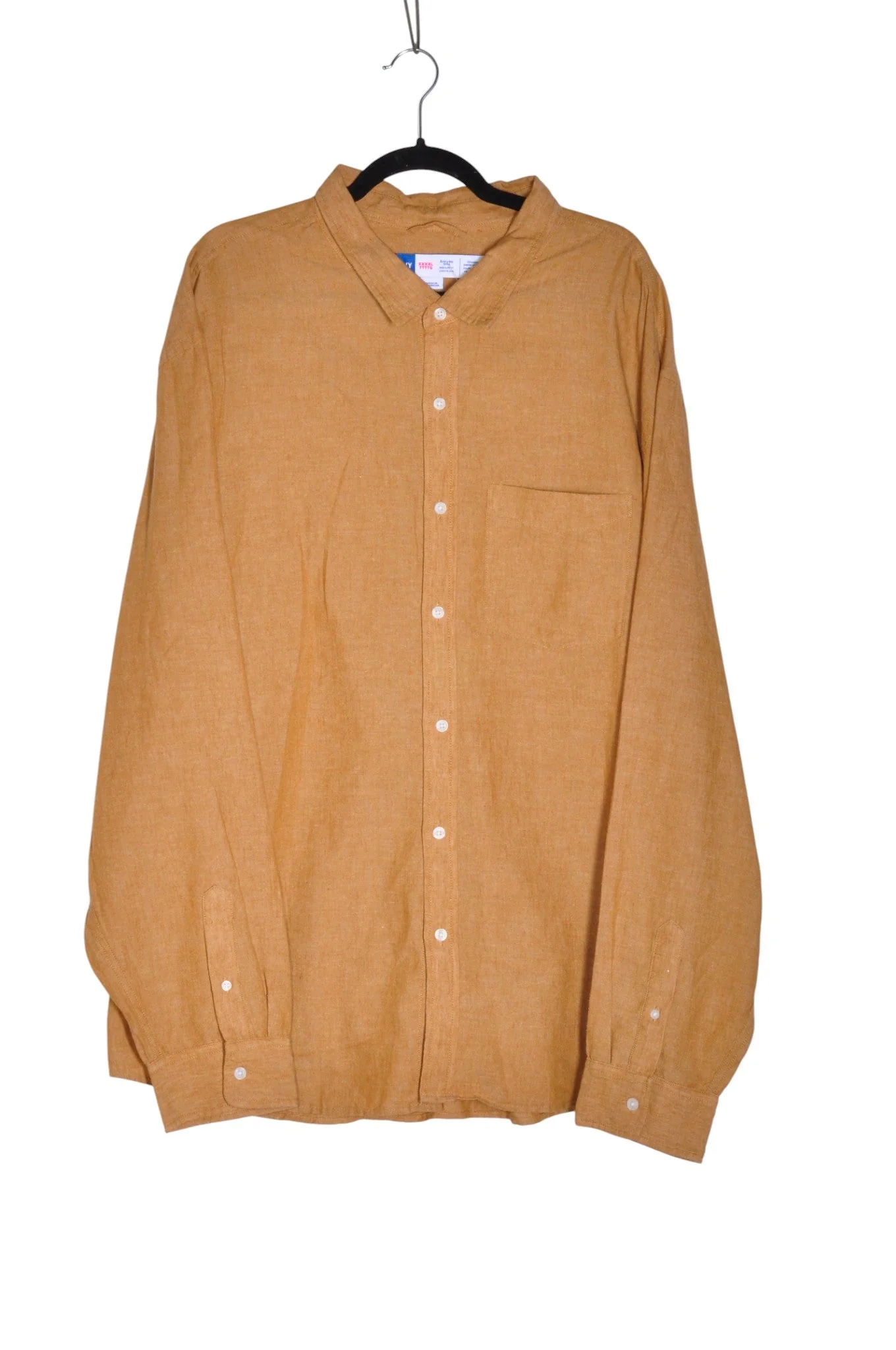 OLD NAVY Men Button Down Tops Regular fit in Brown - 4XL