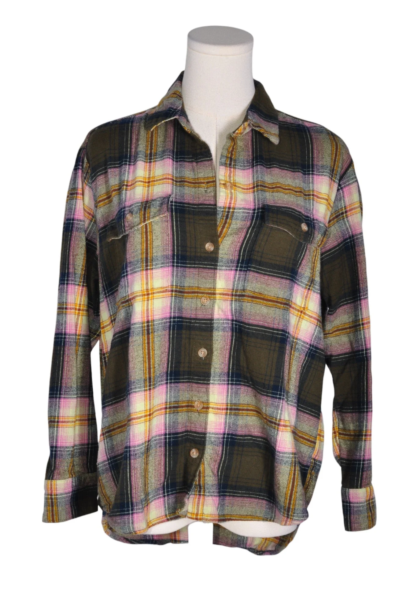 OLD NAVY Women Button Down Tops Regular fit in Brown - S