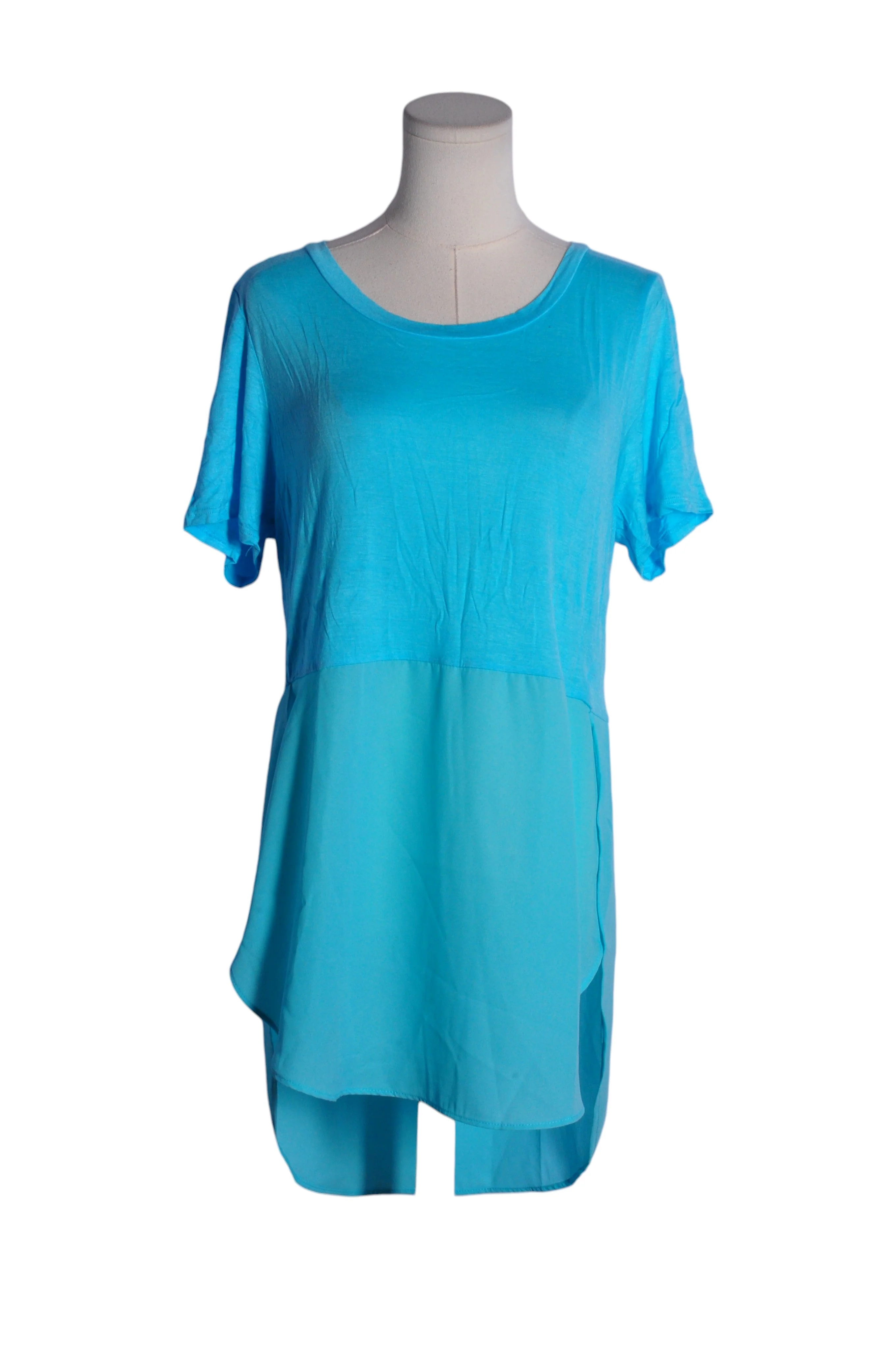 OOYOO Women High Low Dresses Regular fit in Blue - L
