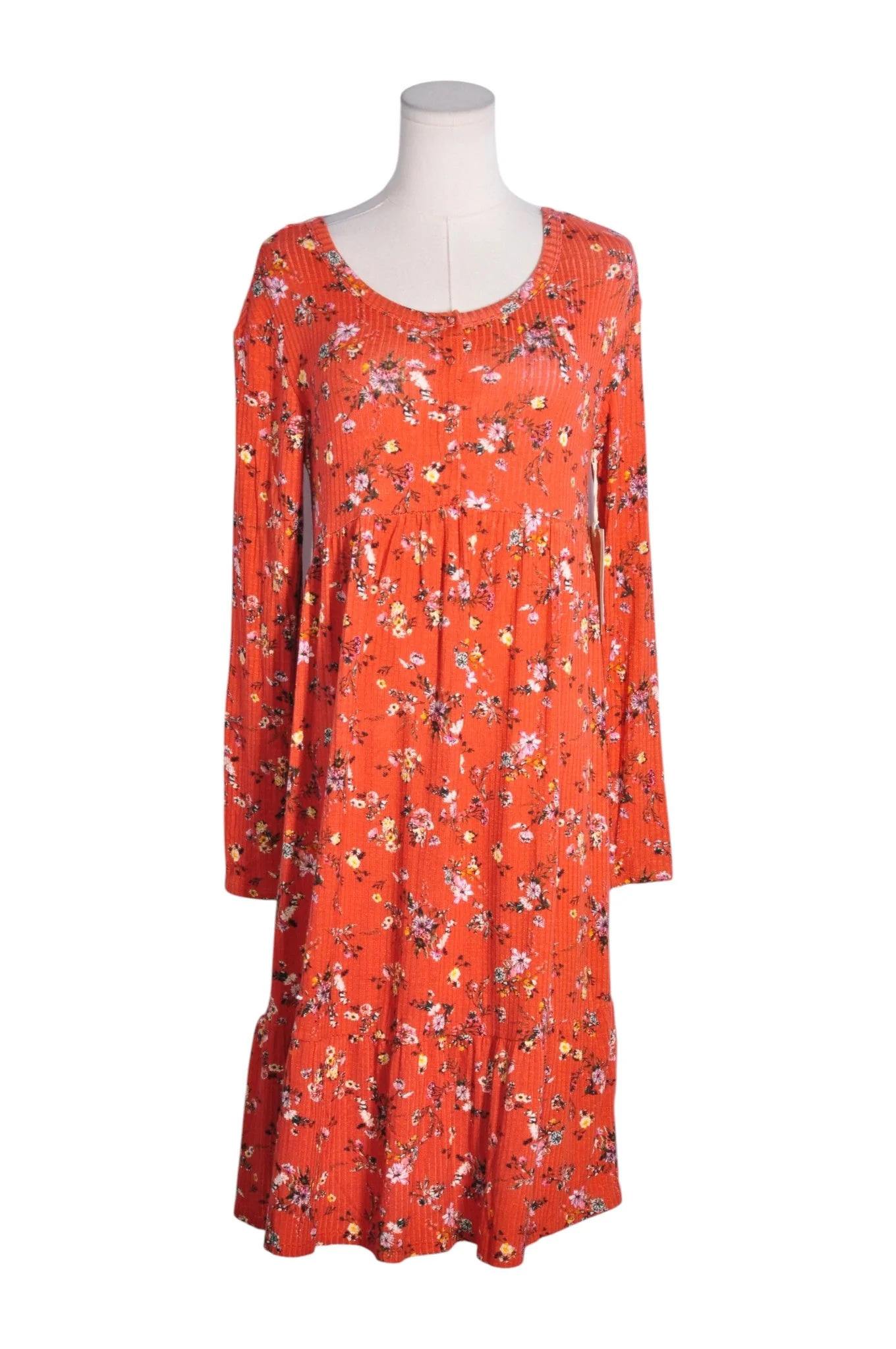 PAISLEY SKY Women Maxi Dresses Regular fit in Orange - M