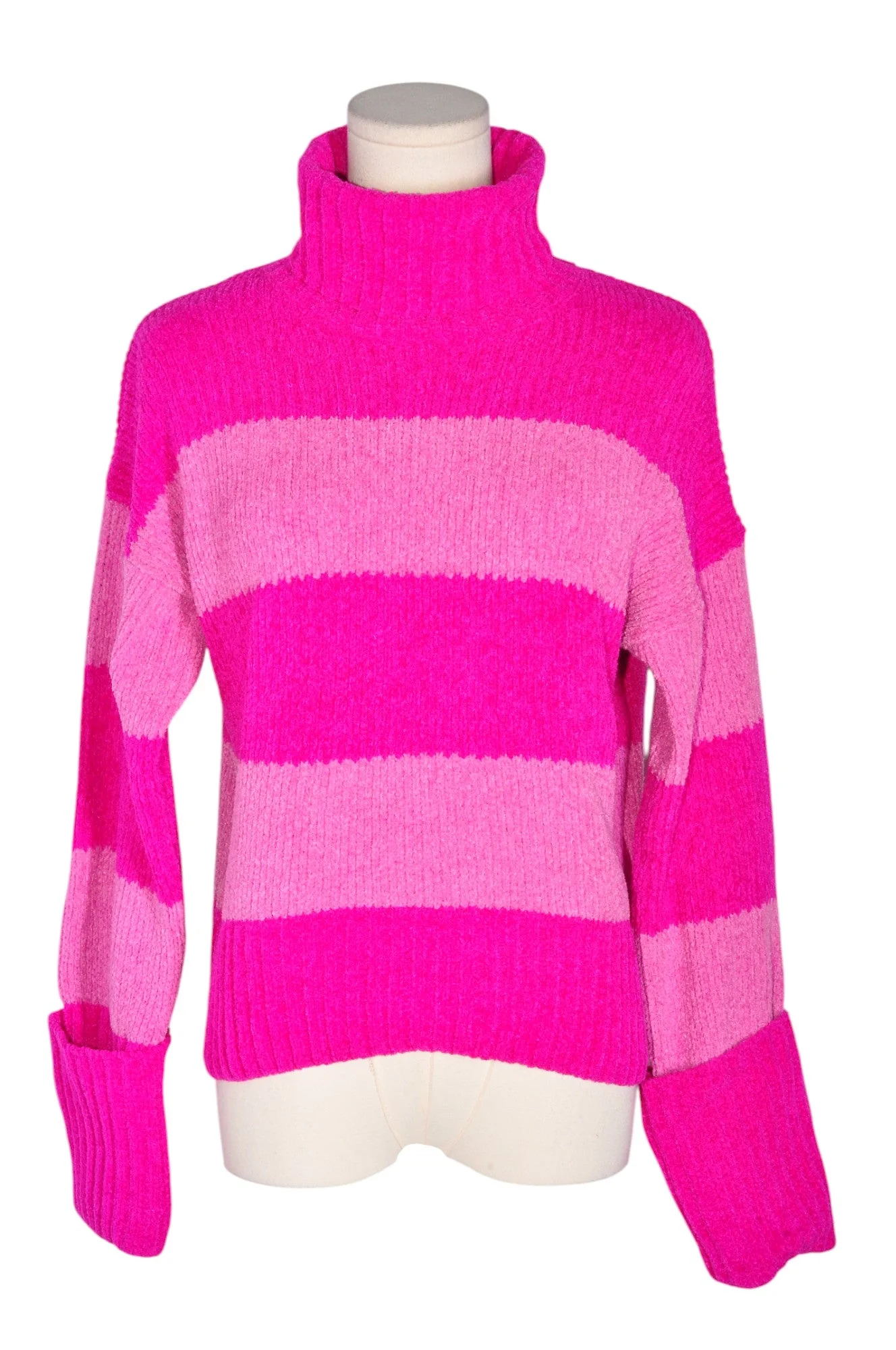 PINK ROSE Women Turtleneck Tops Regular fit in Pink - S