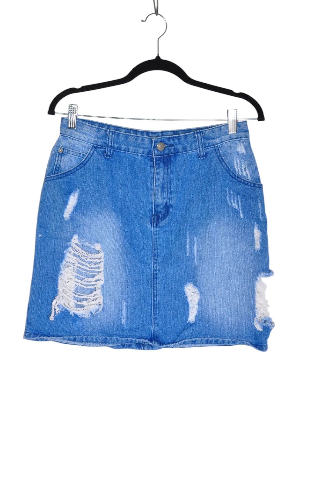 PIXIE + DIAMOND Women Denim Skirts Regular fit in Blue - M