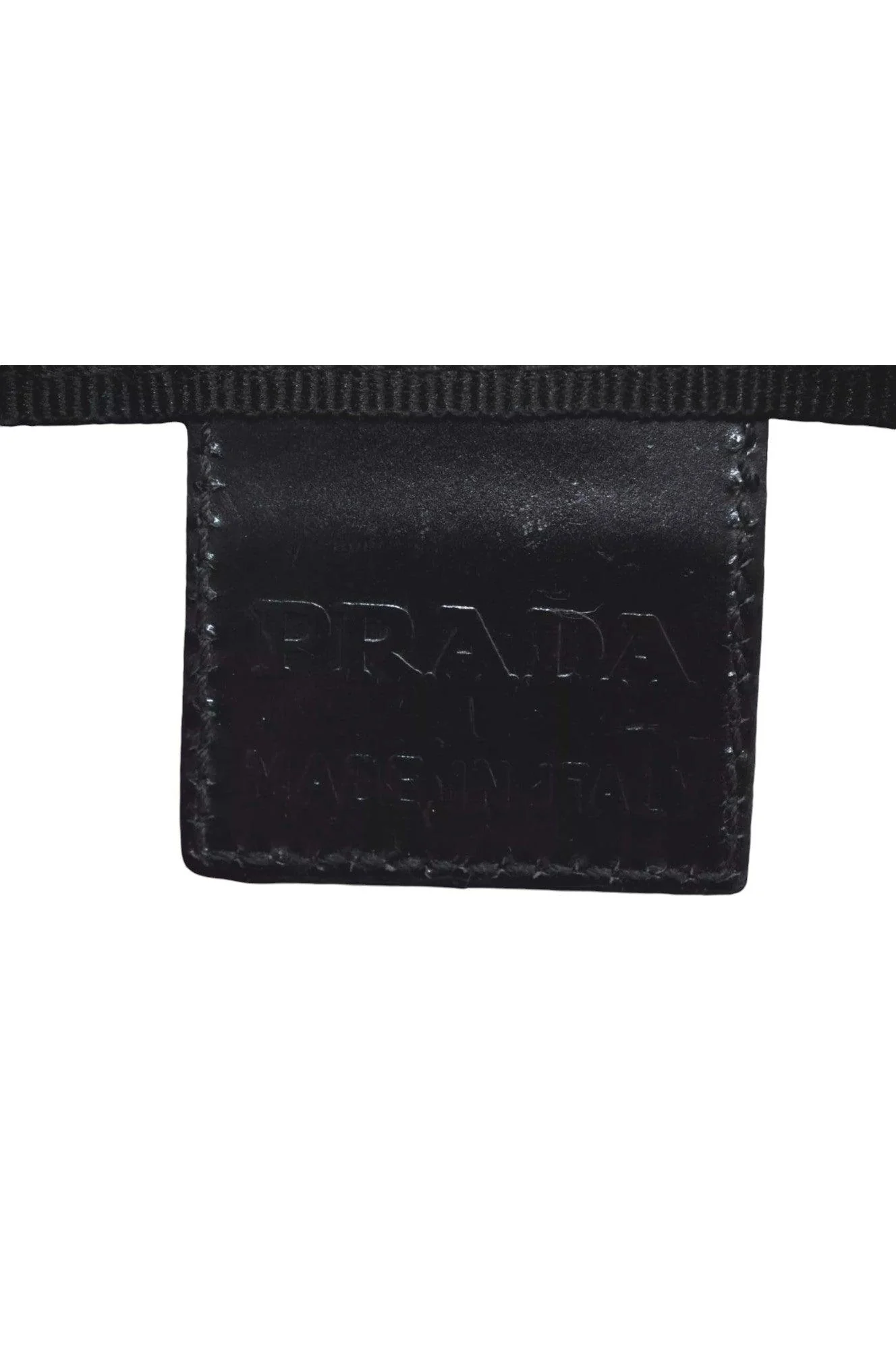 PRADA Nylon Leather Pouch Purse Black 3978K - Image 20