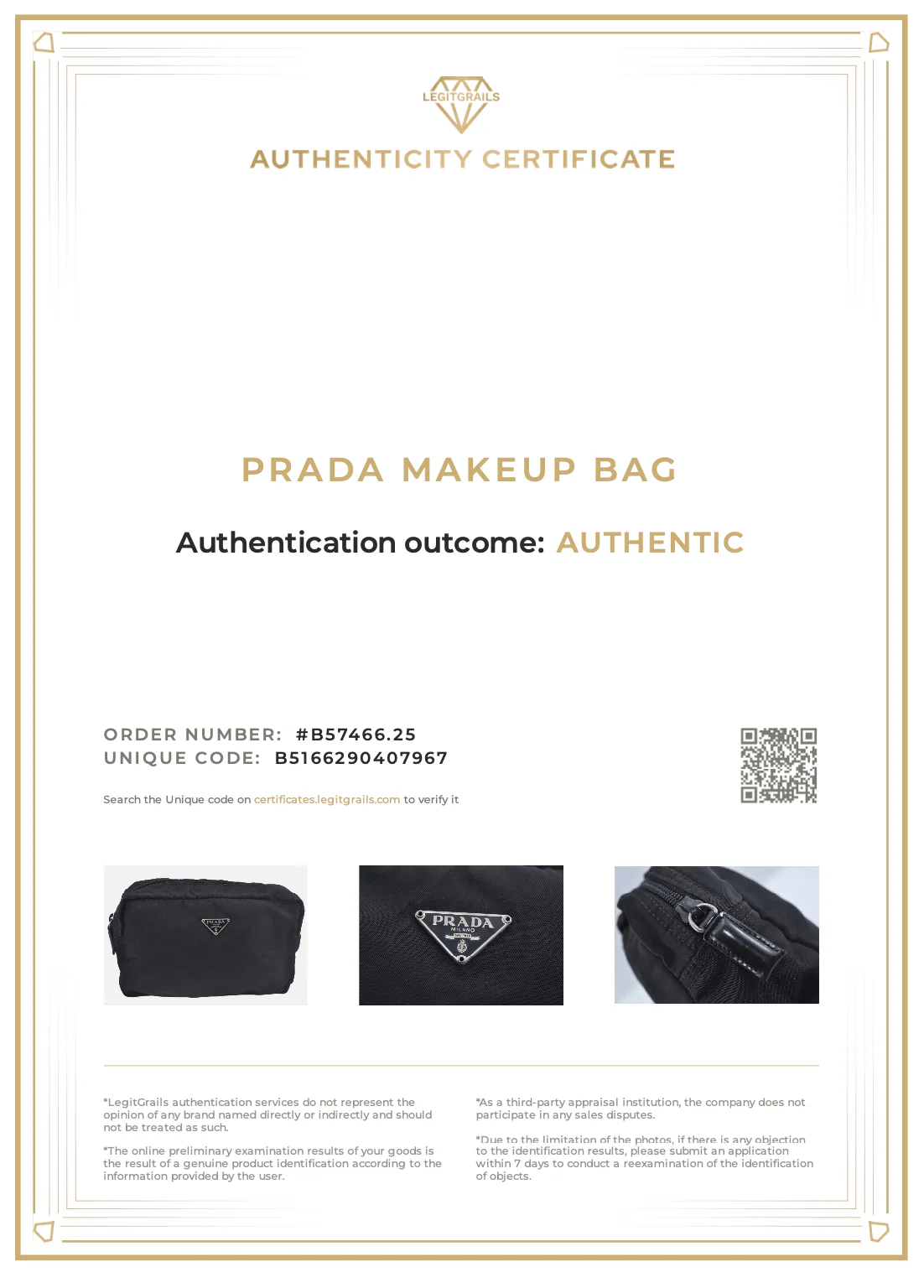 PRADA Nylon Leather Pouch Purse Black 3978K - Image 23