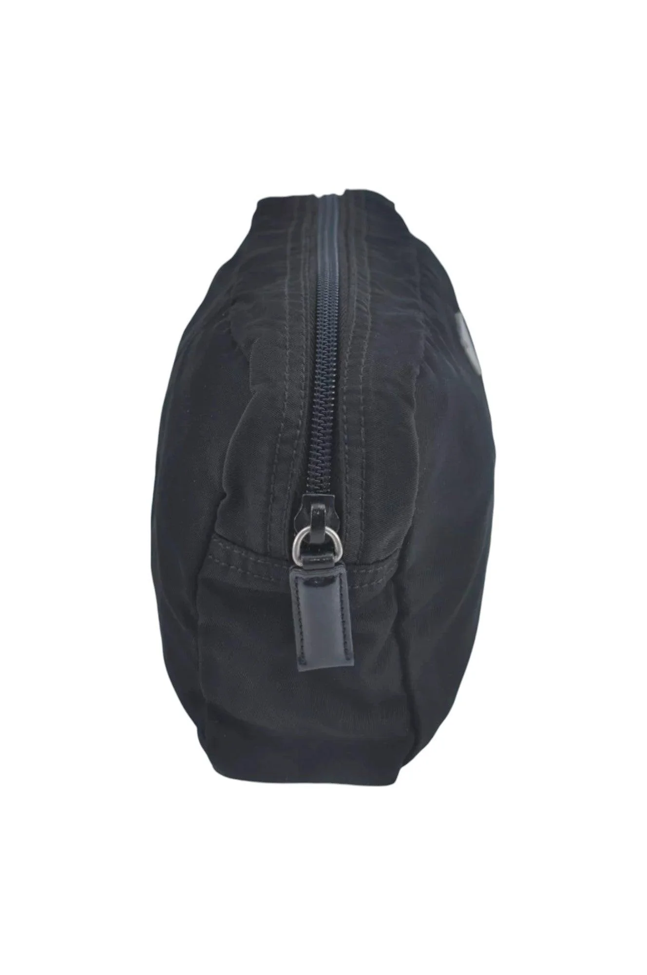 PRADA Nylon Leather Pouch Purse Black 3978K - Image 5