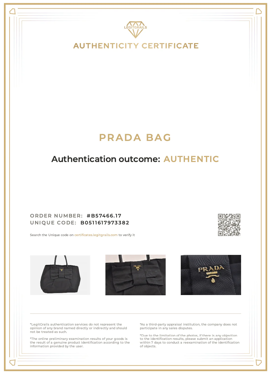 PRADA Tessuto Fiocco Ribbon Nylon Leather Hand Tote Bag Black 7620K - Image 23