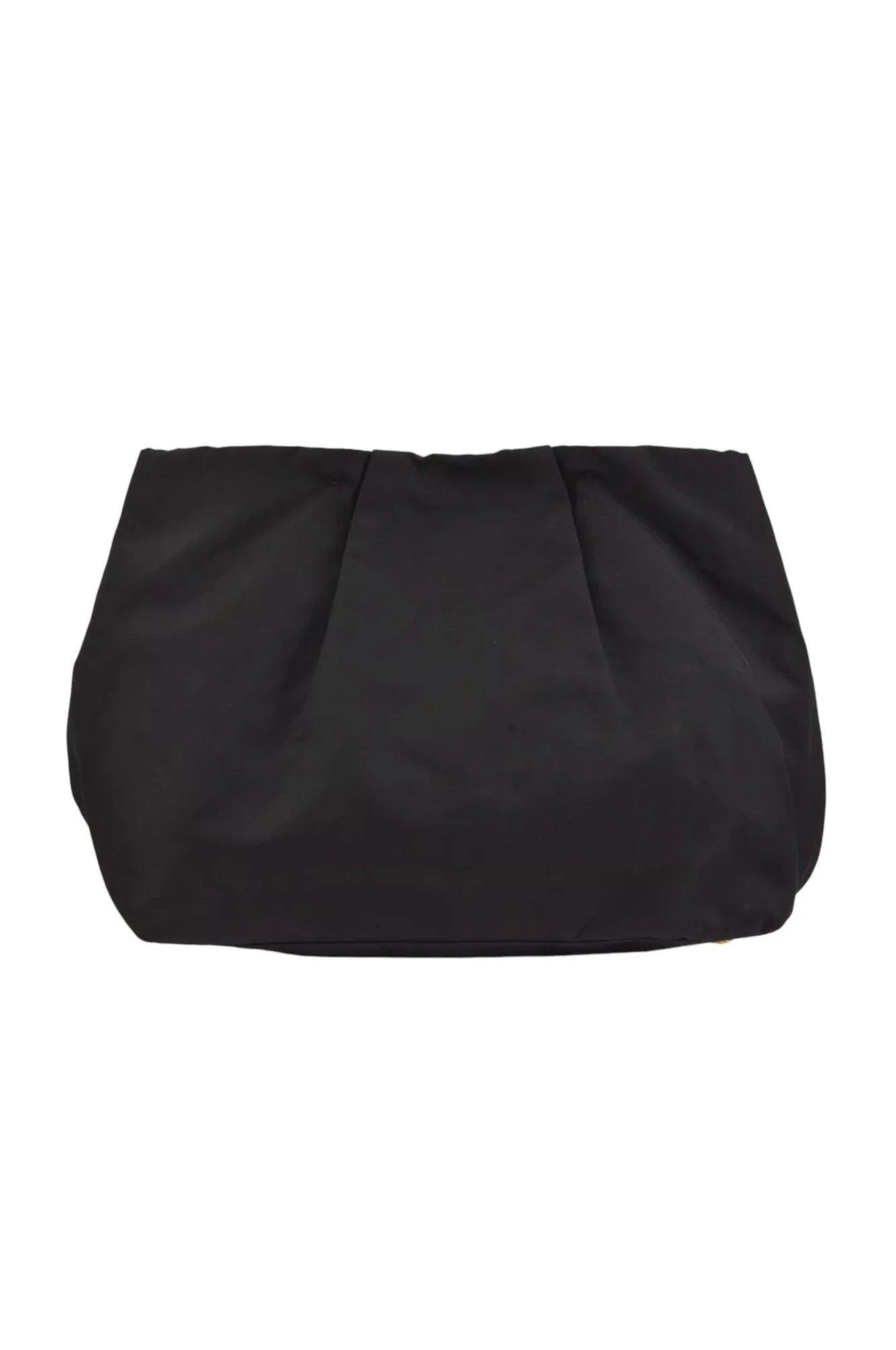 PRADA Tessuto Fiocco Ribbon Nylon Leather Hand Tote Bag Black 7620K - Image 3