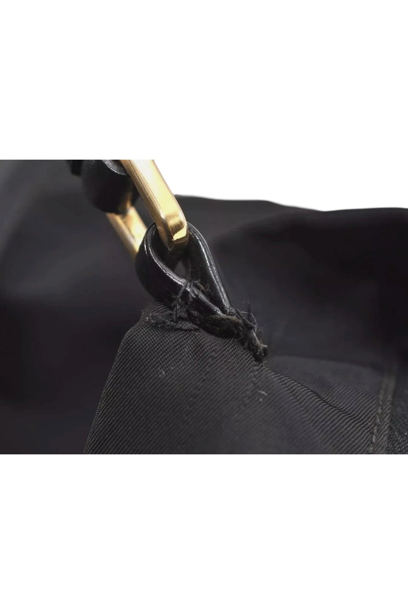 PRADA Vintage Nylon Tessuto Leather Shoulder Bag Purse Black 9107K - Image 13