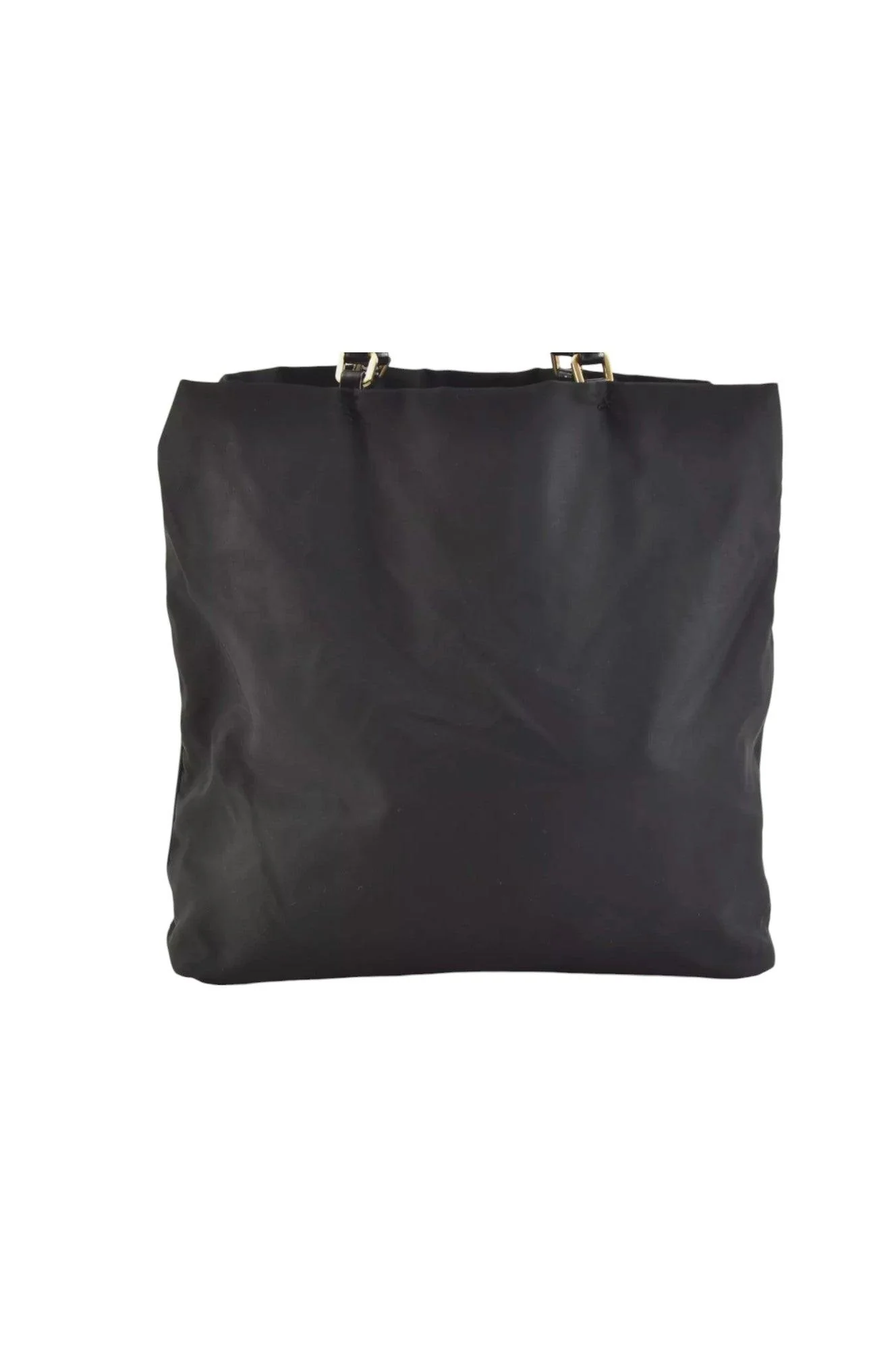 PRADA Vintage Nylon Tessuto Leather Shoulder Bag Purse Black 9107K - Image 3