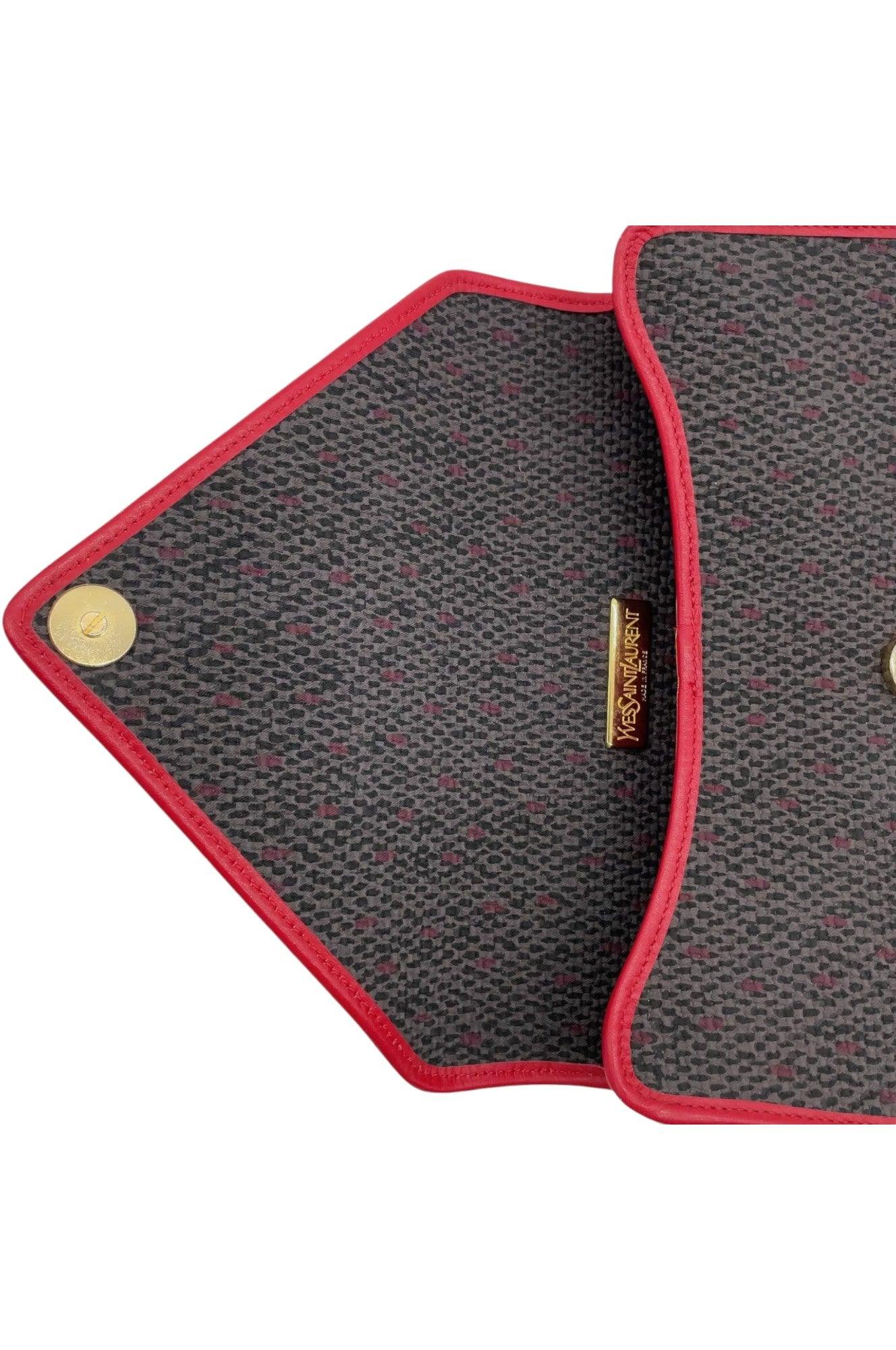 Saint Laurent Pochette Gray /Red Shoulder Bag NS080768 - Image 19