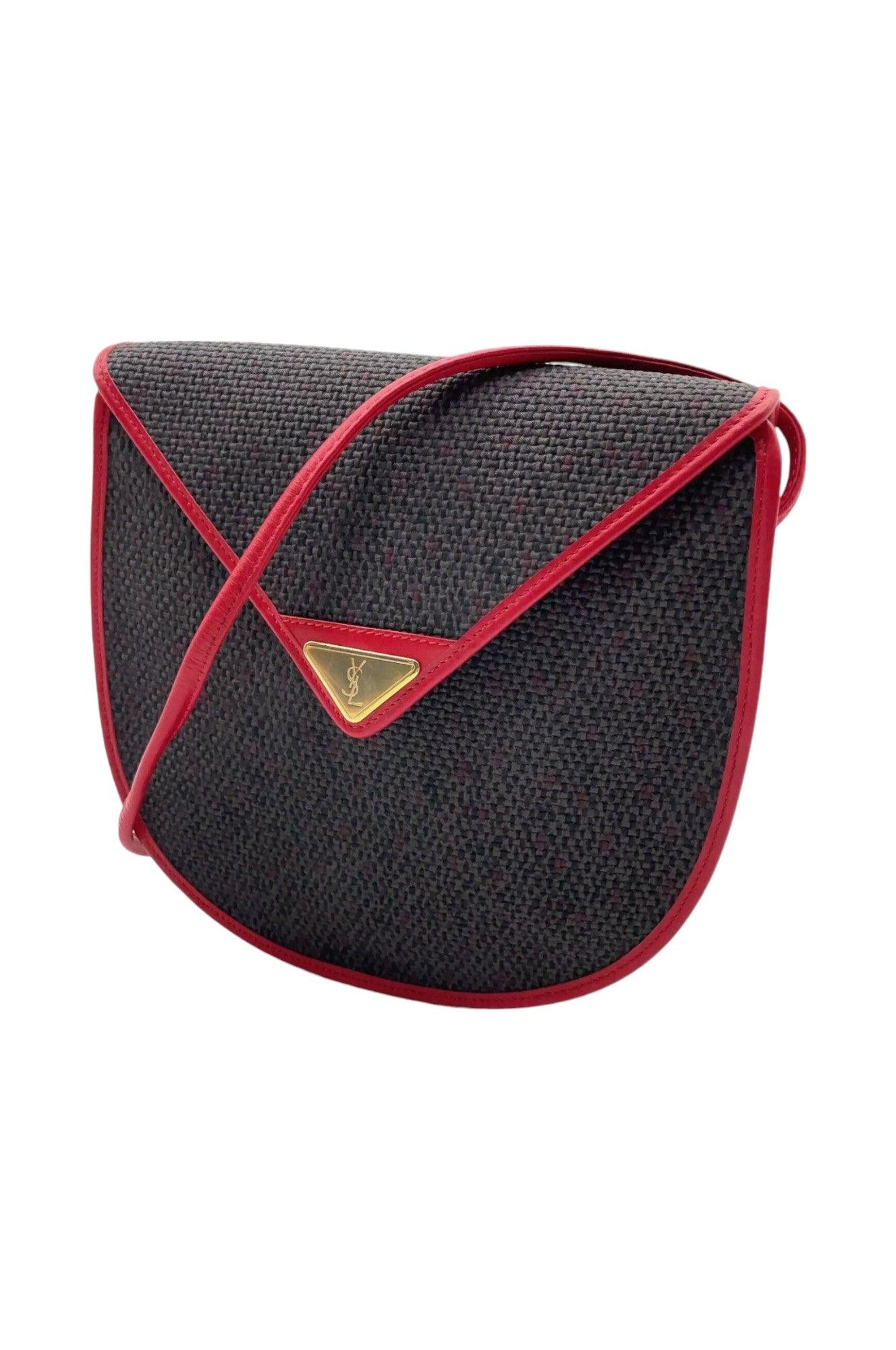 Saint Laurent Pochette Gray /Red Shoulder Bag NS080768 - Image 2