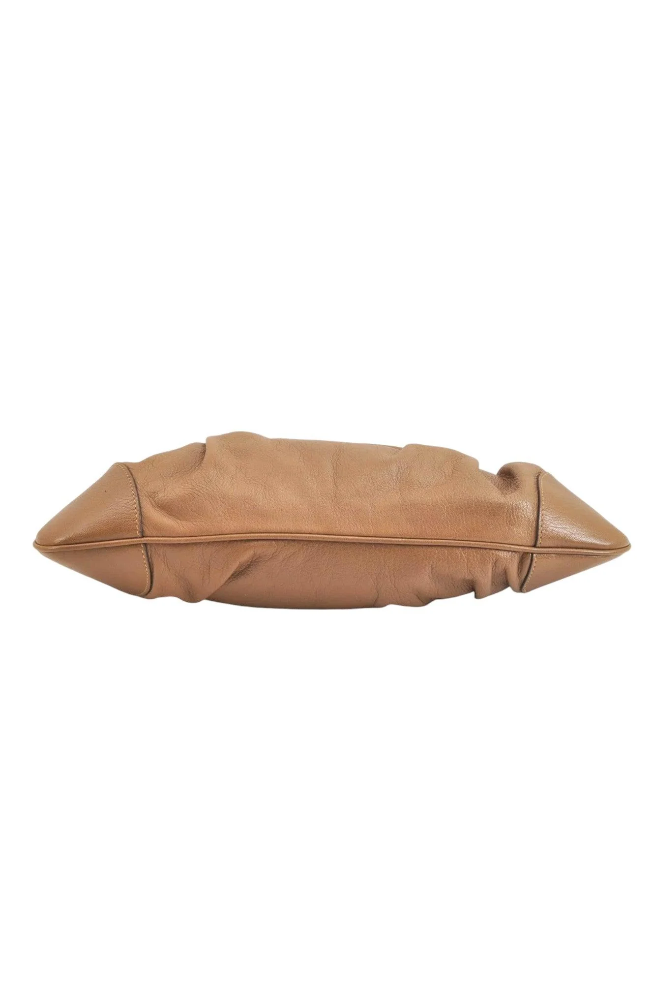 Salvatore Ferragamo Gancini Leather Shoulder Hand Bag Brown 7570K - Image 9