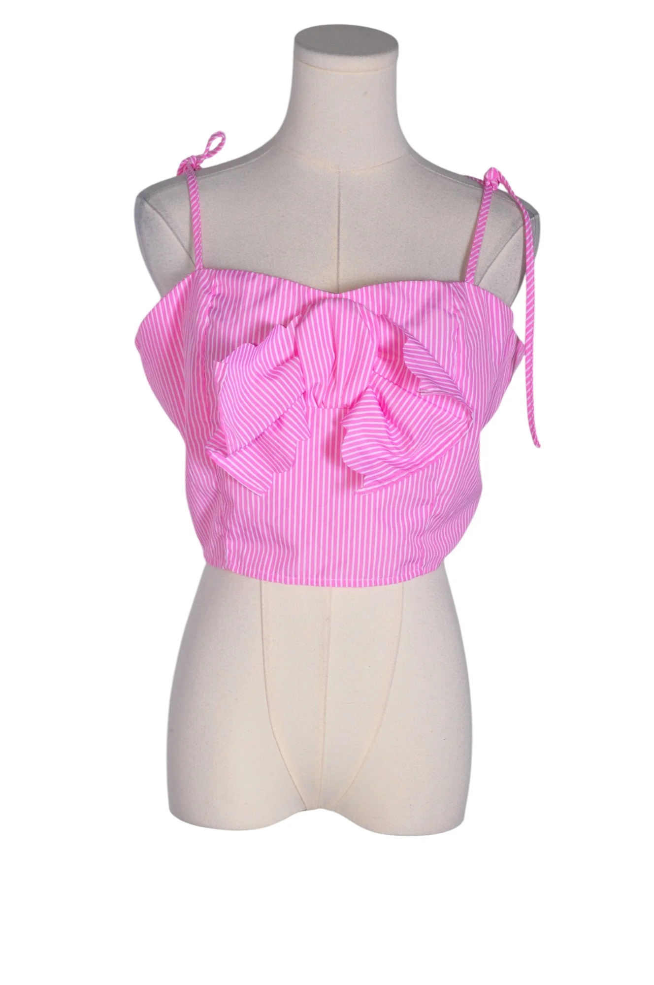 SHEIN Women Crop Tops Regular fit in Pink - L