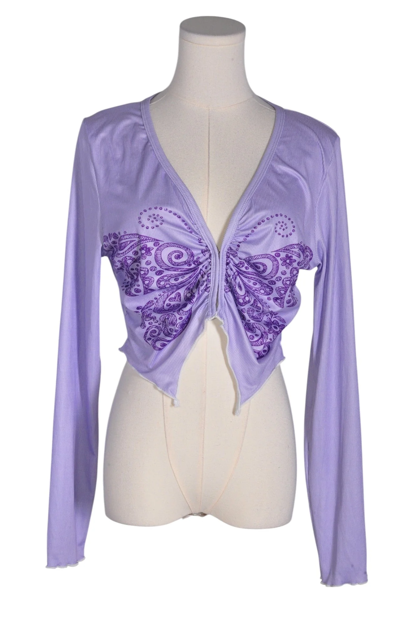 SHEIN Women Crop Tops Regular fit in Purple - L