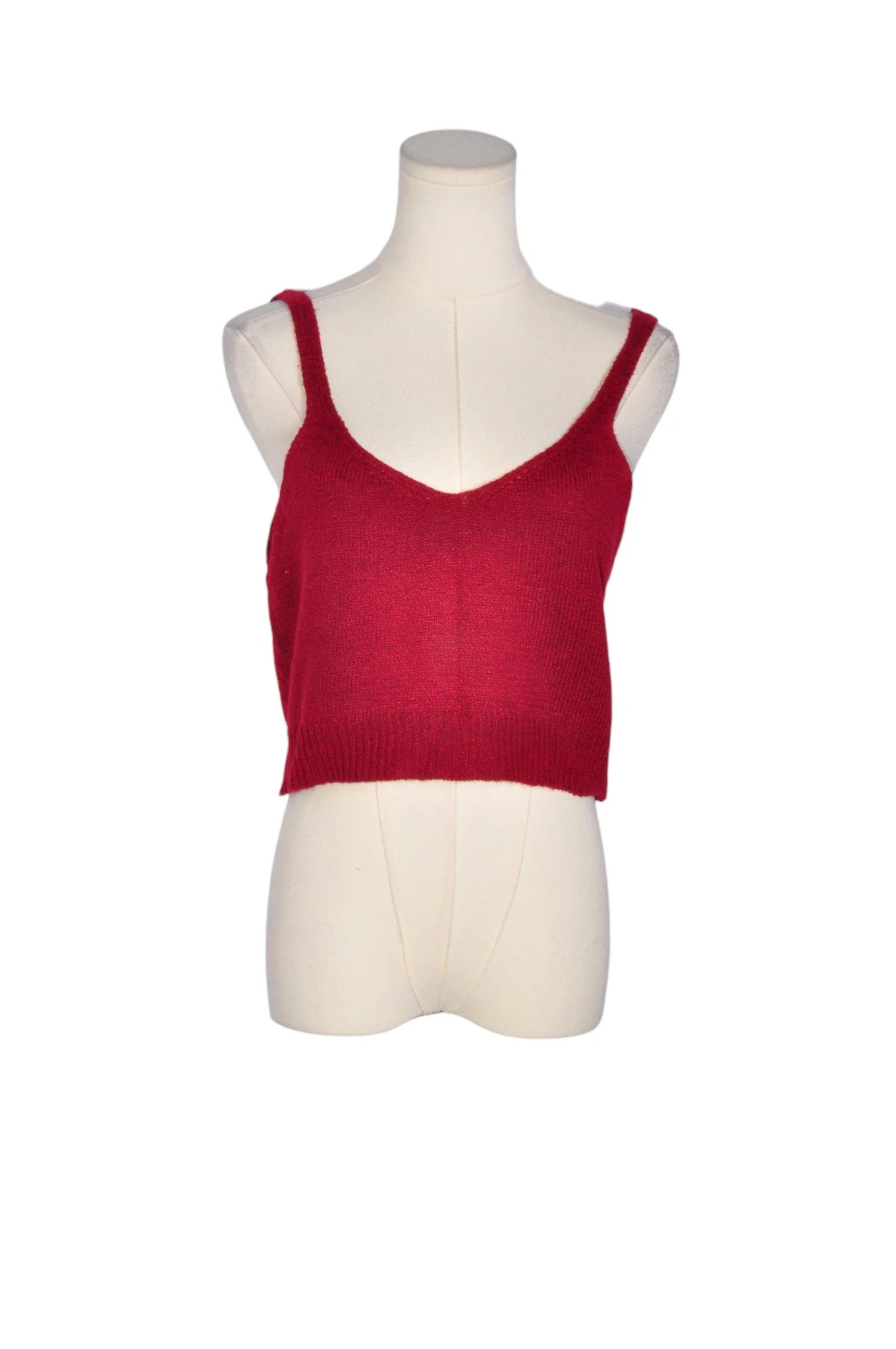 SHEIN Women Crop Tops Regular fit in Red - L
