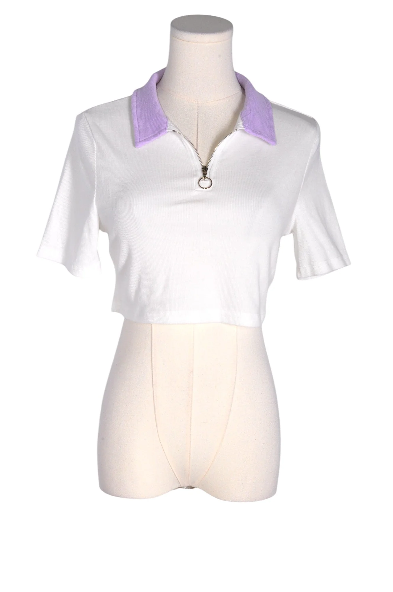 SHEIN Women Crop Tops Regular fit in White - L