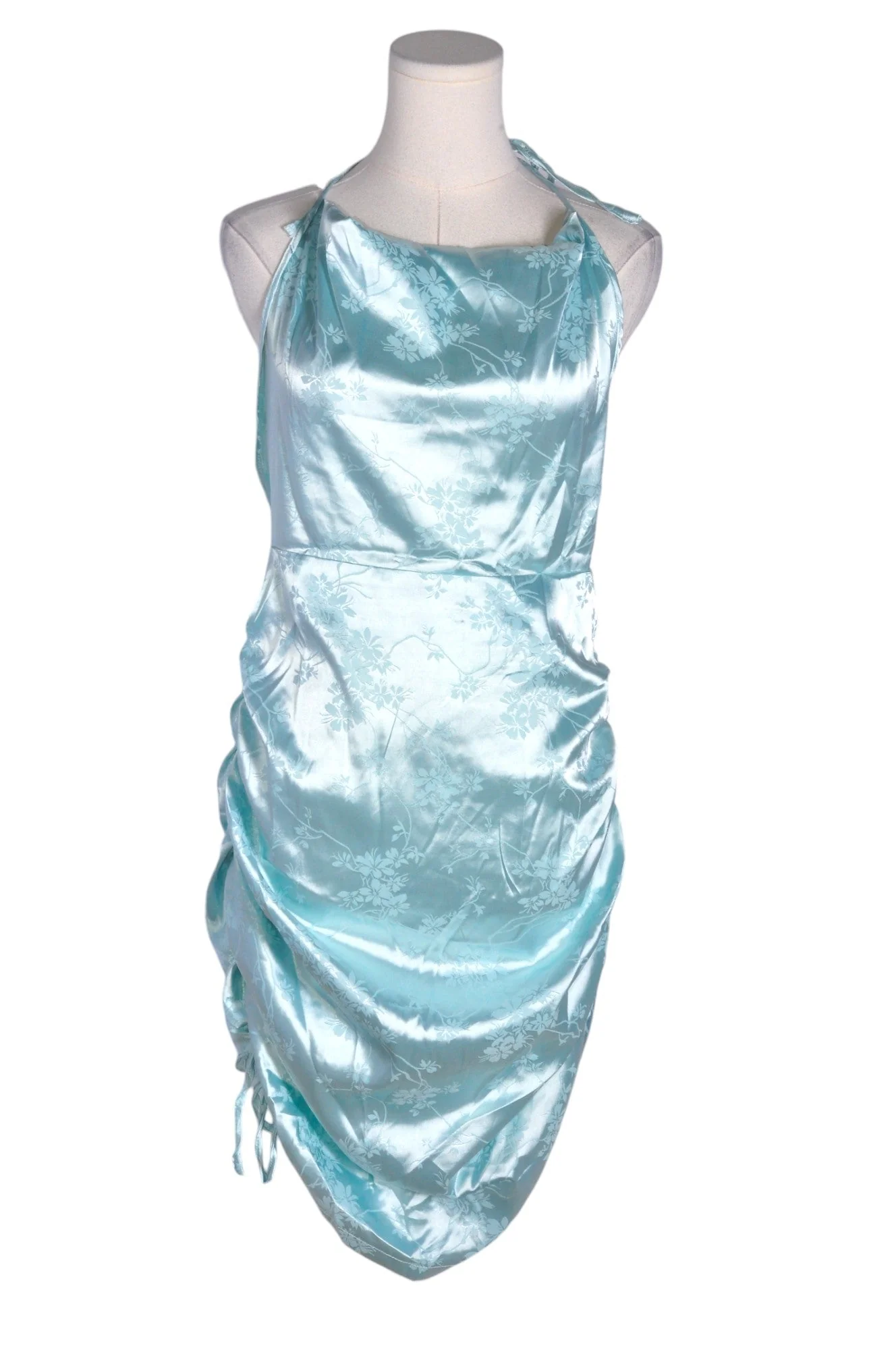 SHEIN Women High Low Dresses Regular fit in Blue - L