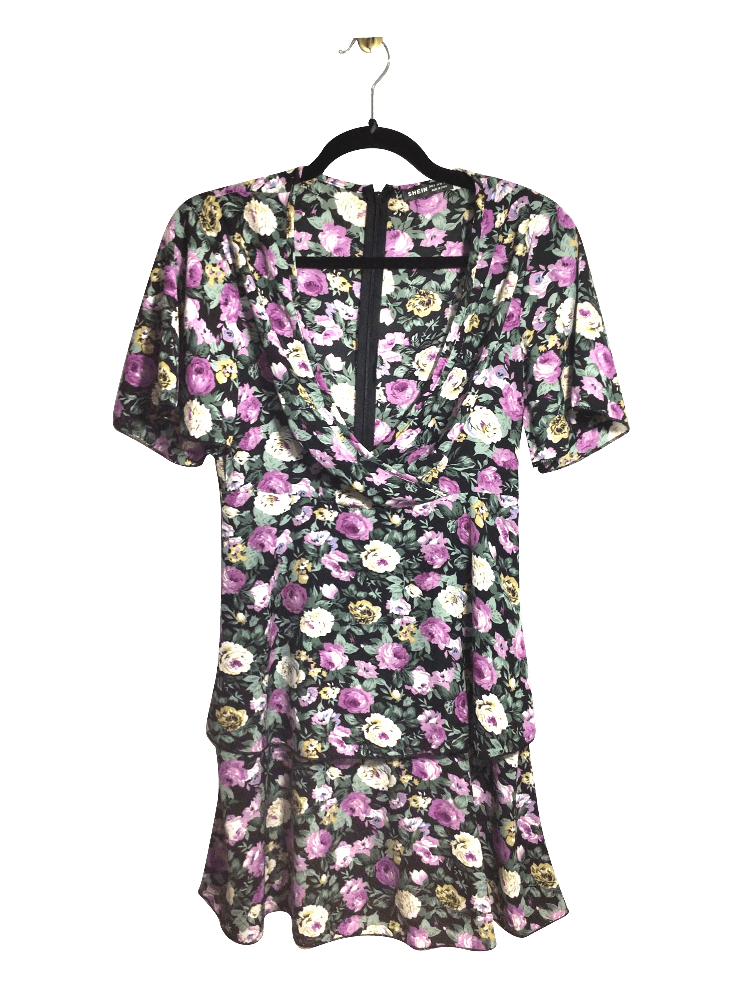 SHEIN Women Shift Dresses Regular fit in Purple - S
