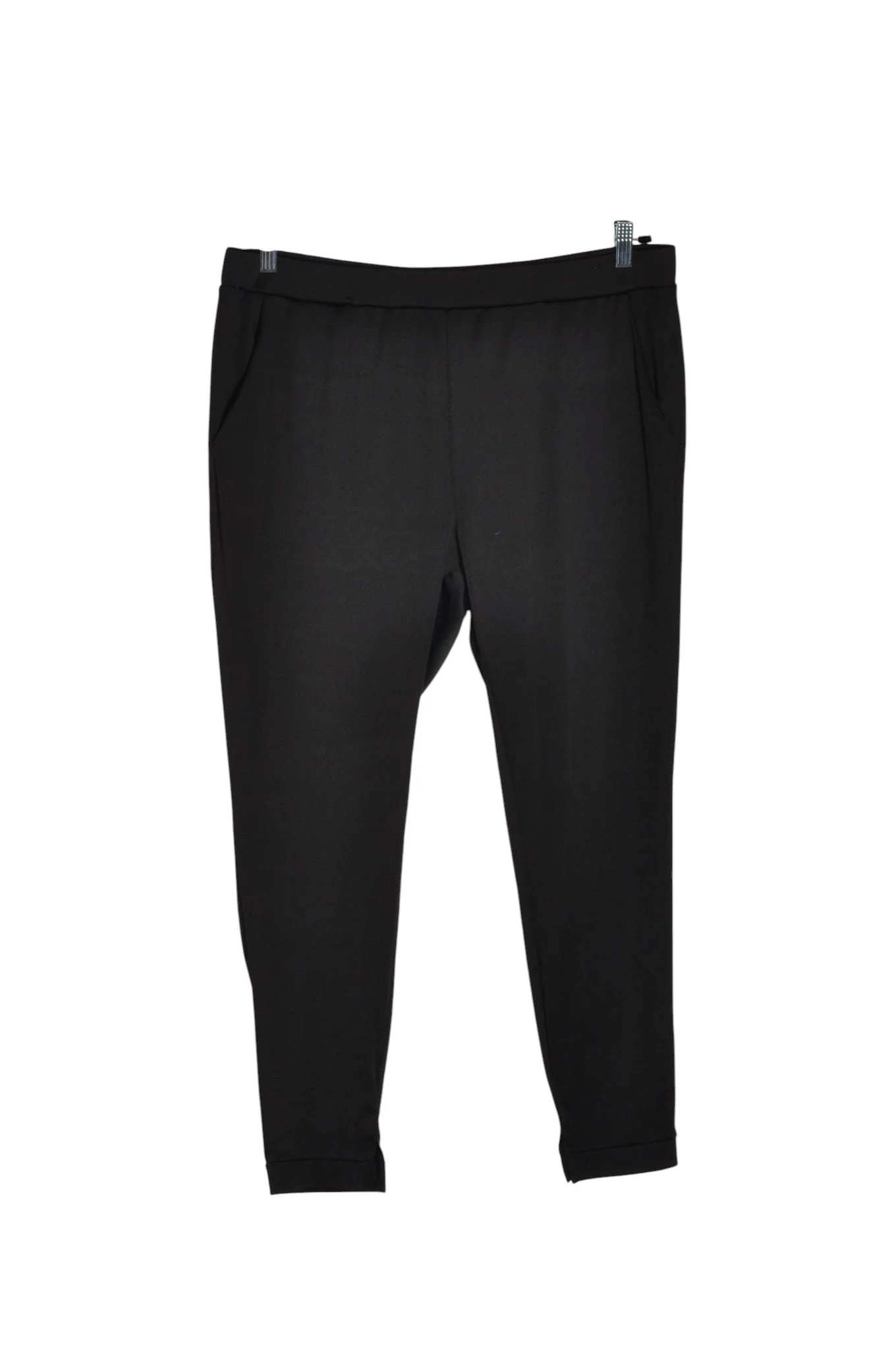 SHEIN Women Trousers Regular fit in Black - 3XL