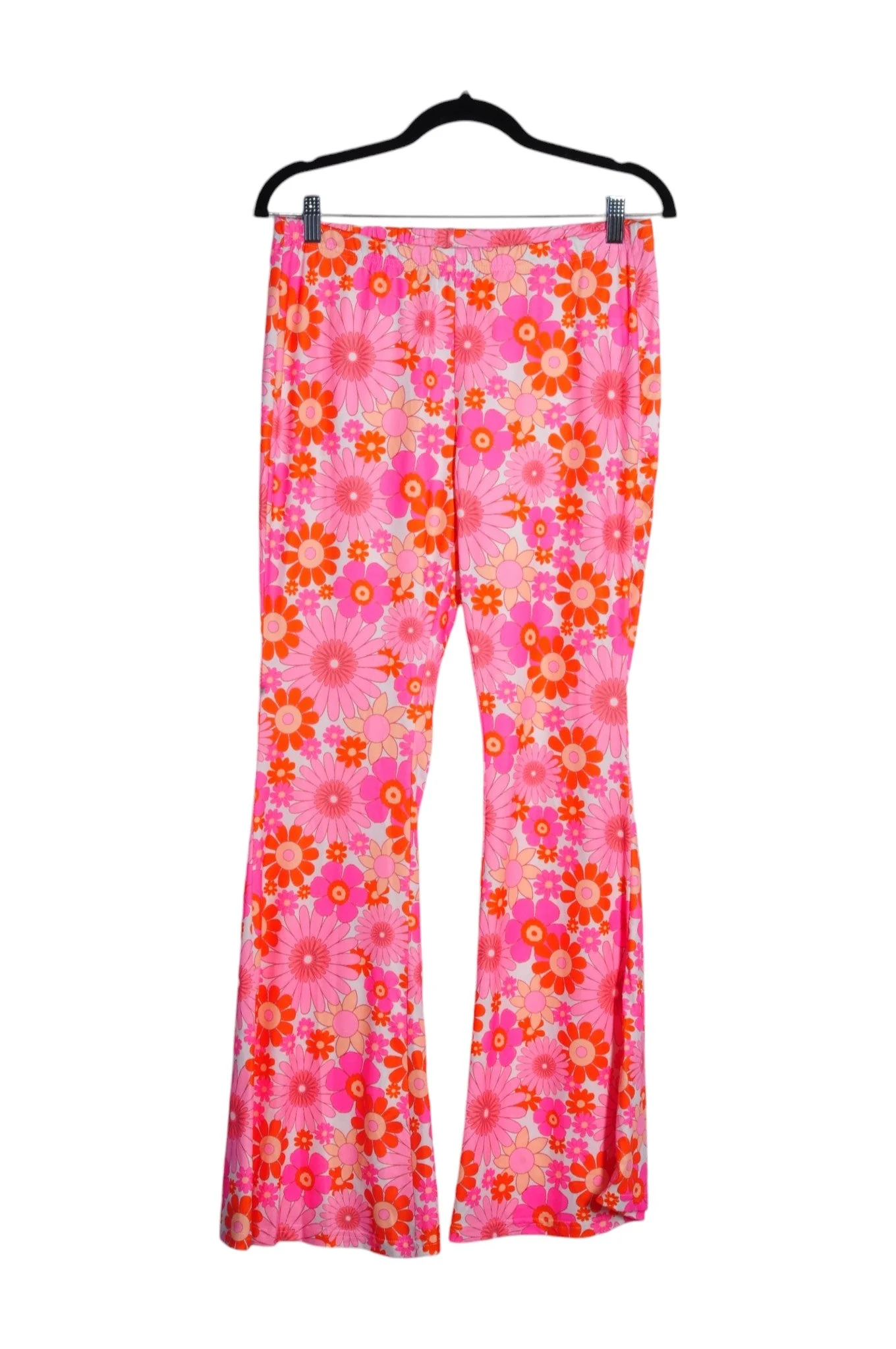 SHEIN Women Work Pants Regular fit in Pink - L
