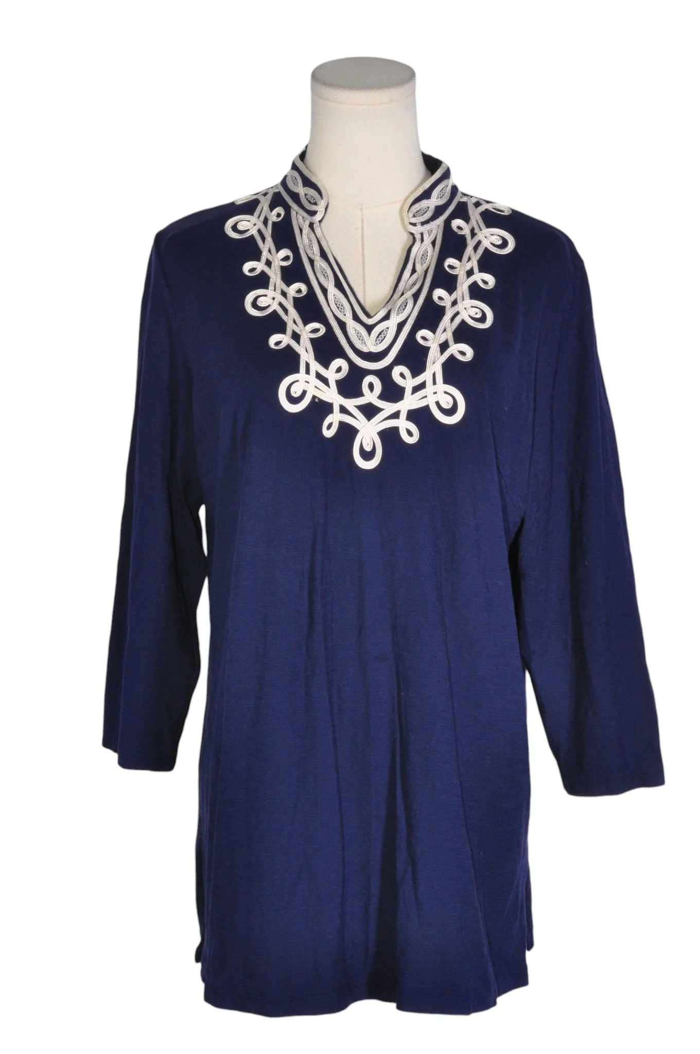 TANJAY Women Tunics Regular fit in Blue - M