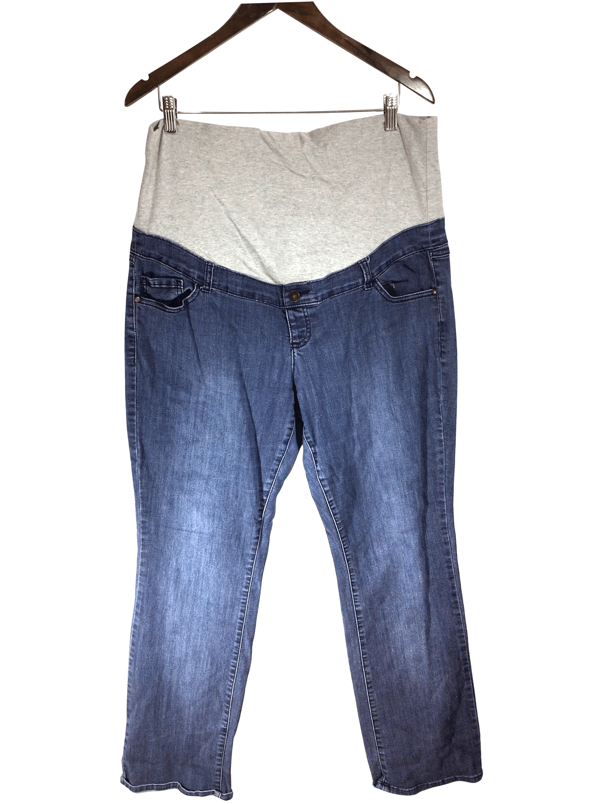 THYME MATERNITY Women Straight-Legged Jeans Regular fit in Blue - XXL