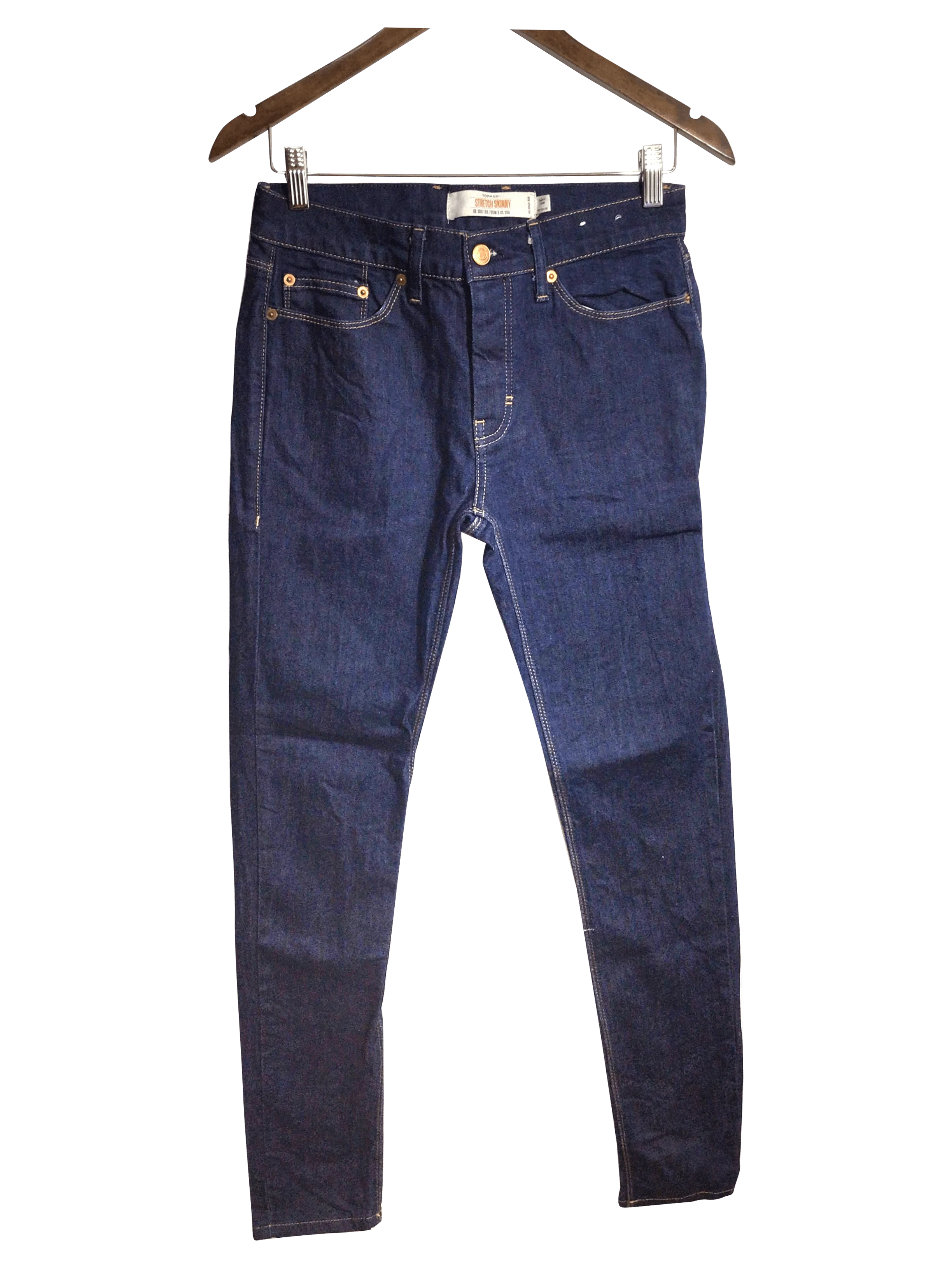 TOPMAN Women Straight-Legged Jeans Regular fit in Blue - 30