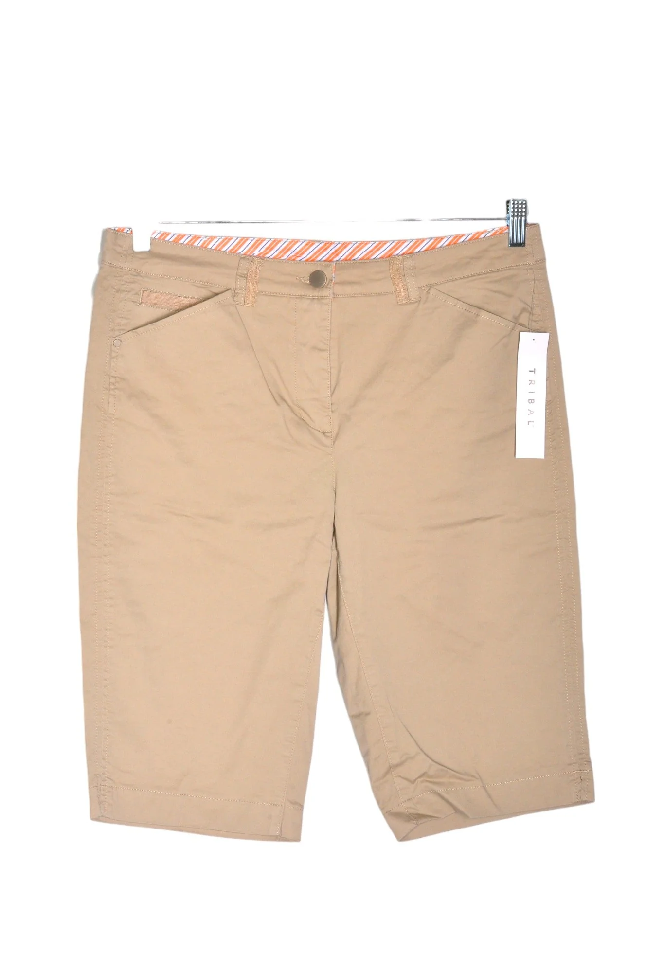 TRIBAL Women Classic Shorts Regular fit in Beige - 10, 12