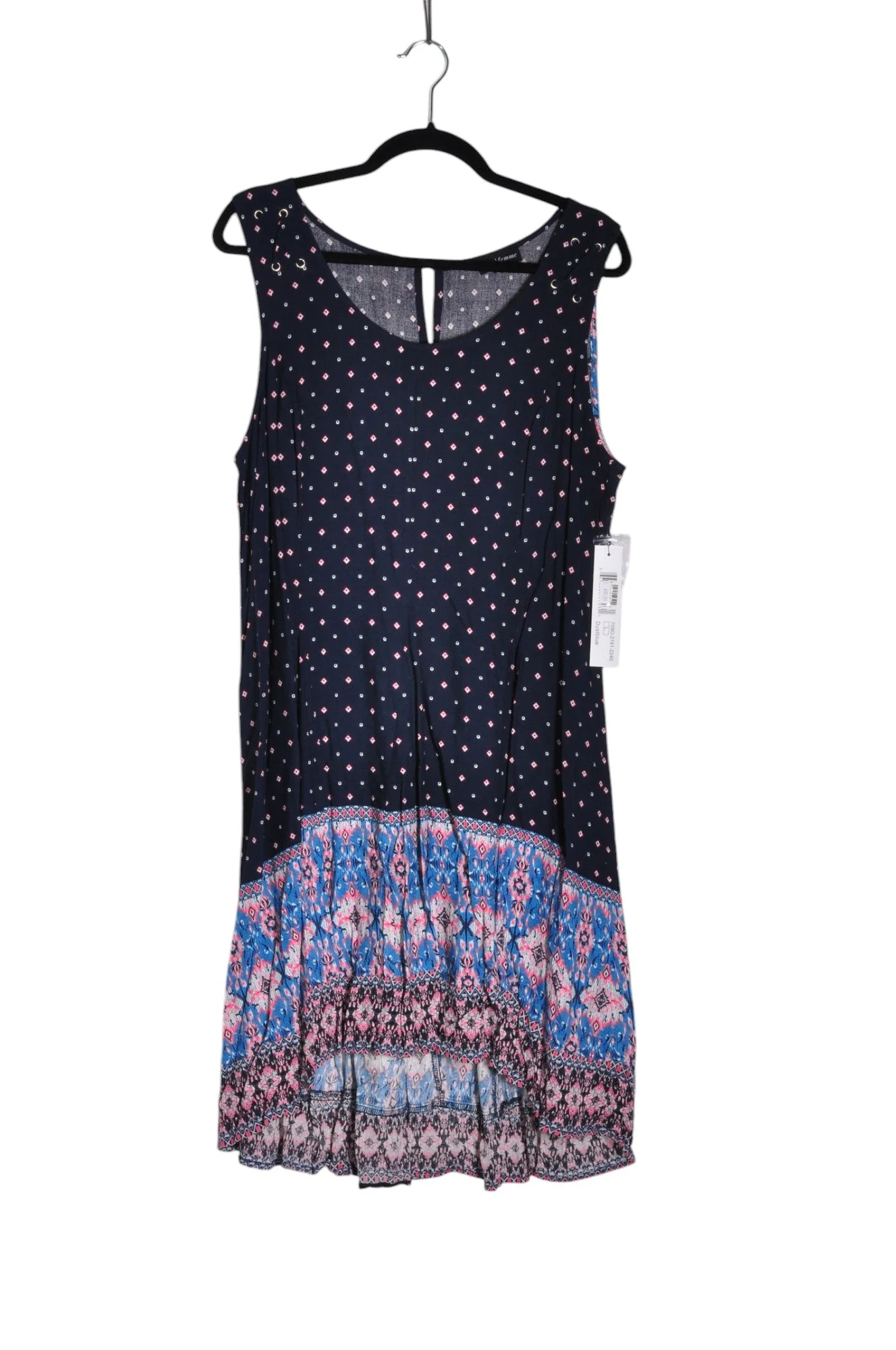 TRIBAL Women Drop Waist Dresses Regular fit in Blue - L