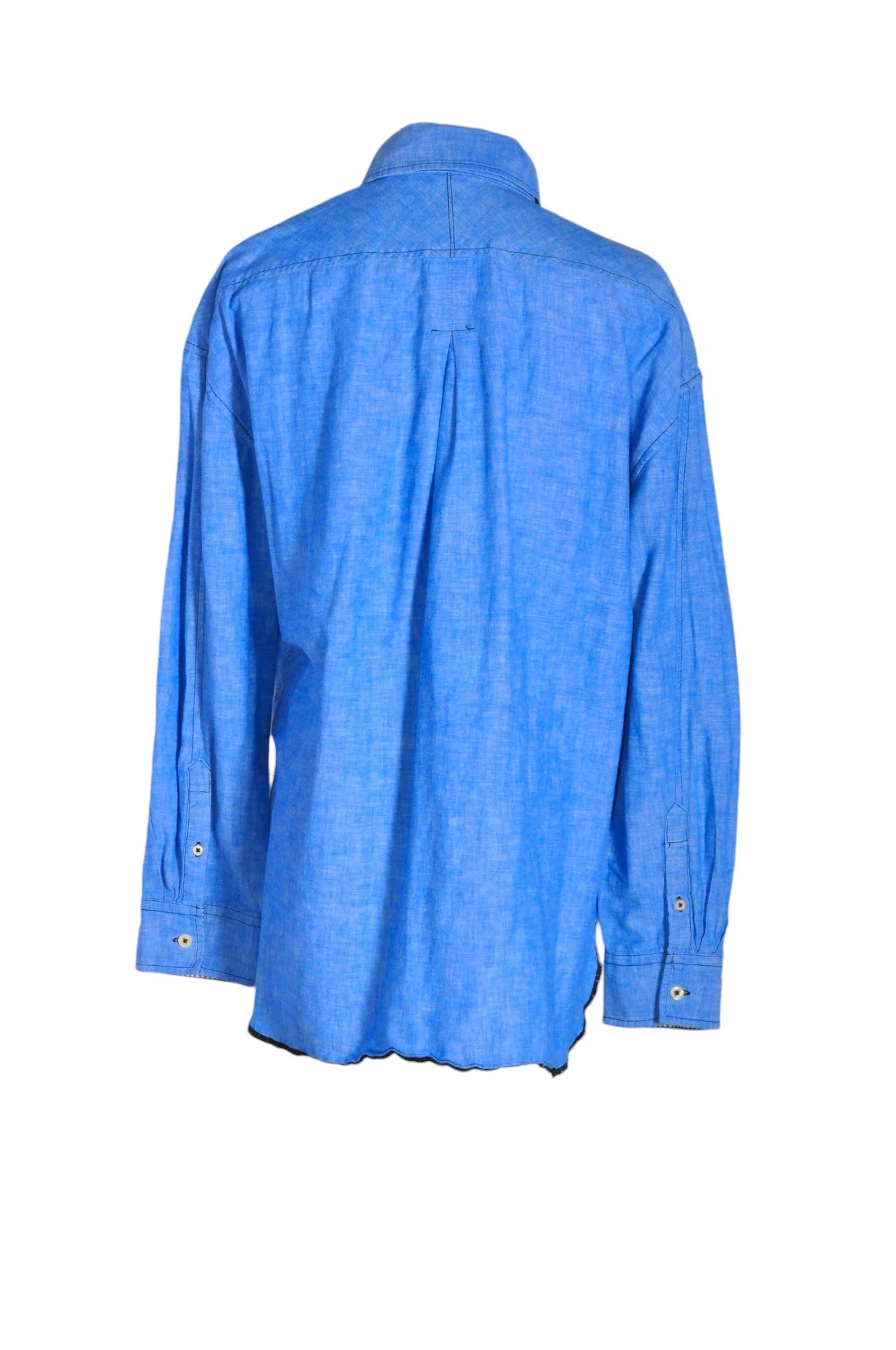 UNBRANDED Men Button Down Tops Regular fit in Blue - L - Image 2