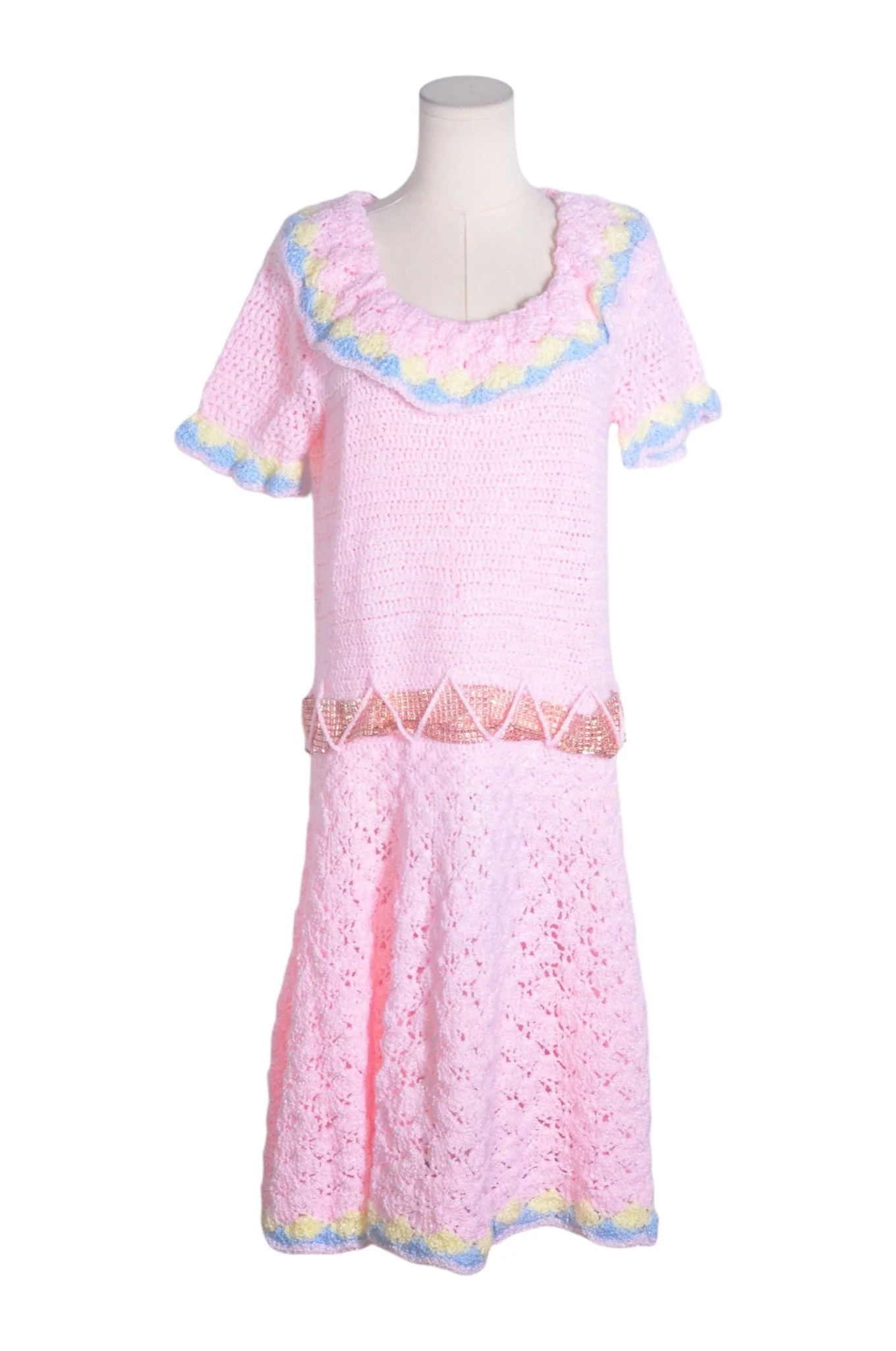 UNBRANDED Women A-Line Dresses Regular fit in Pink - L