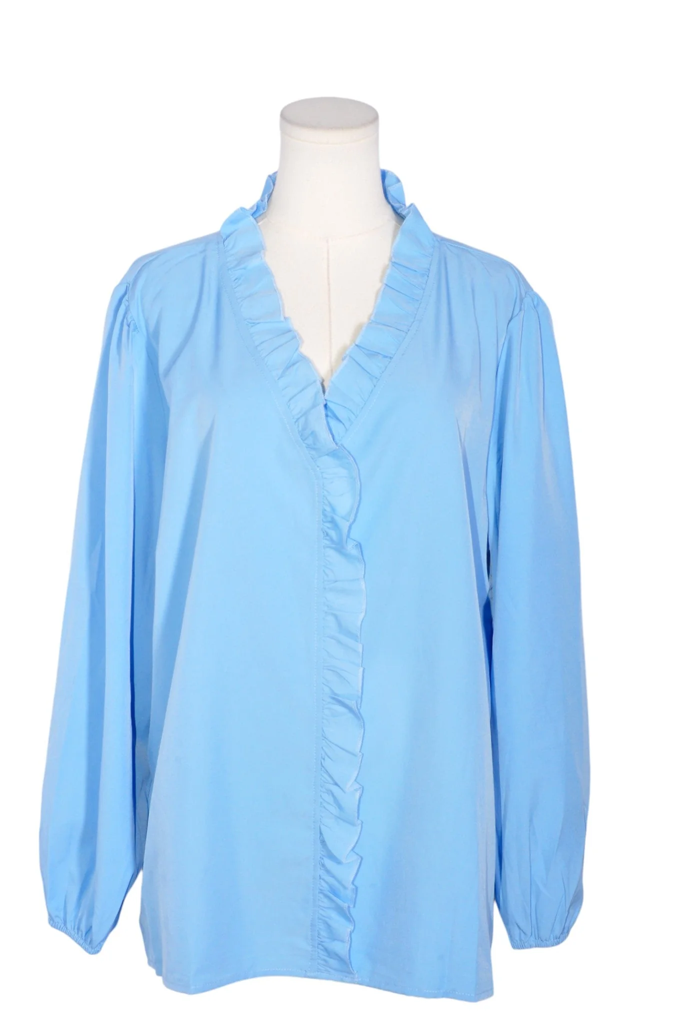 UNBRANDED Women Blouses Regular fit in Blue - XXL