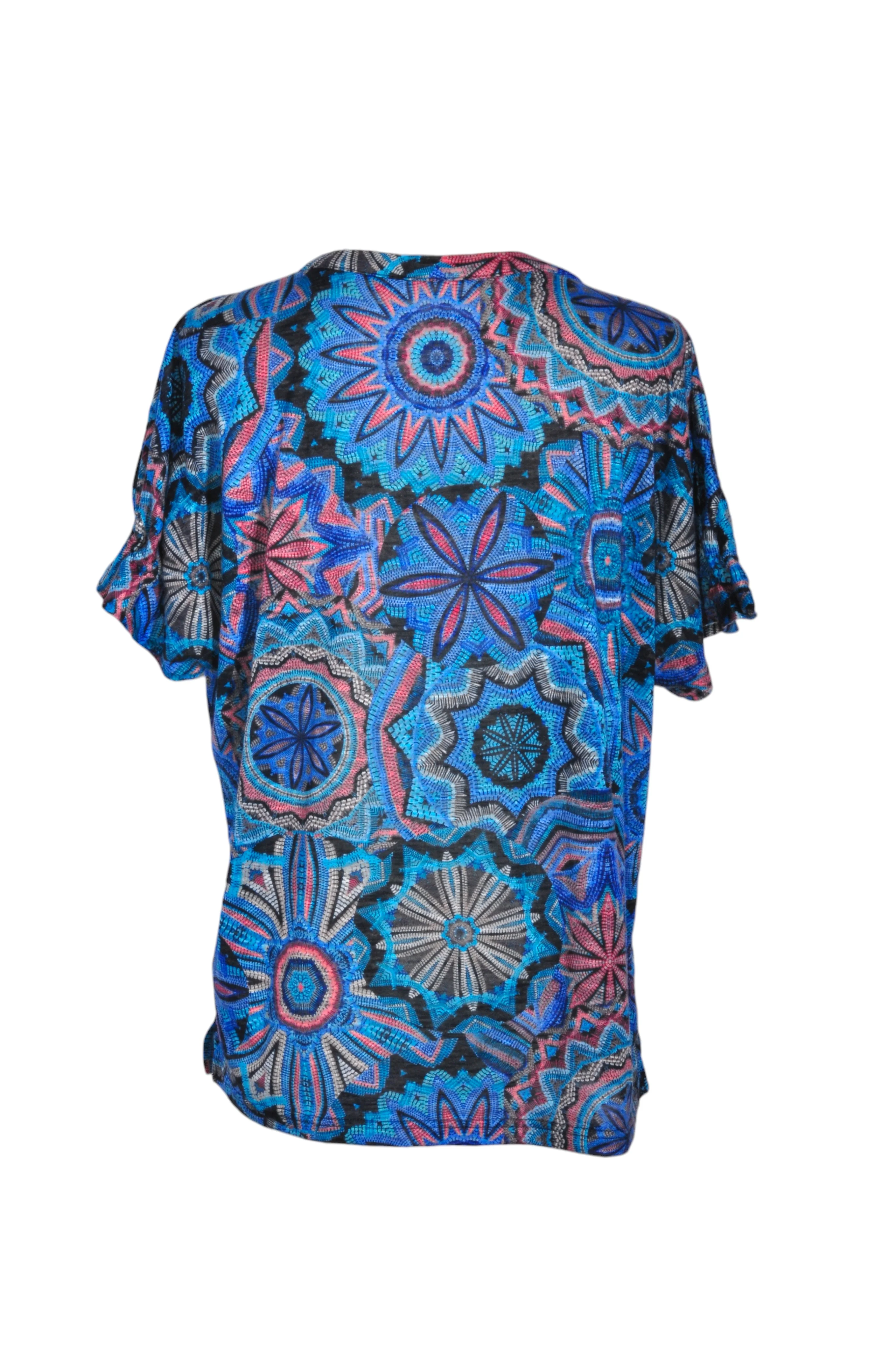 UNBRANDED Women Button Down Tops Regular fit in Blue - L - Image 2