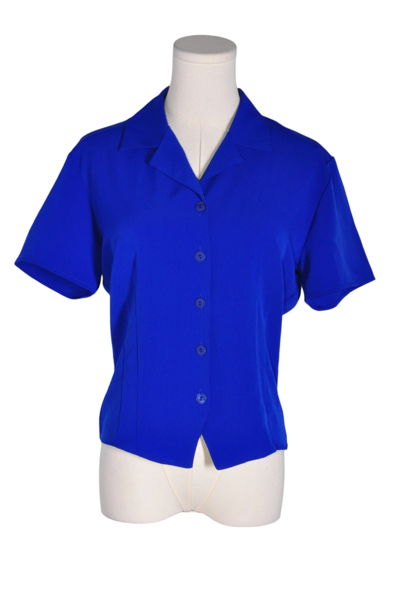 UNBRANDED Women Button Down Tops Regular fit in Blue - S