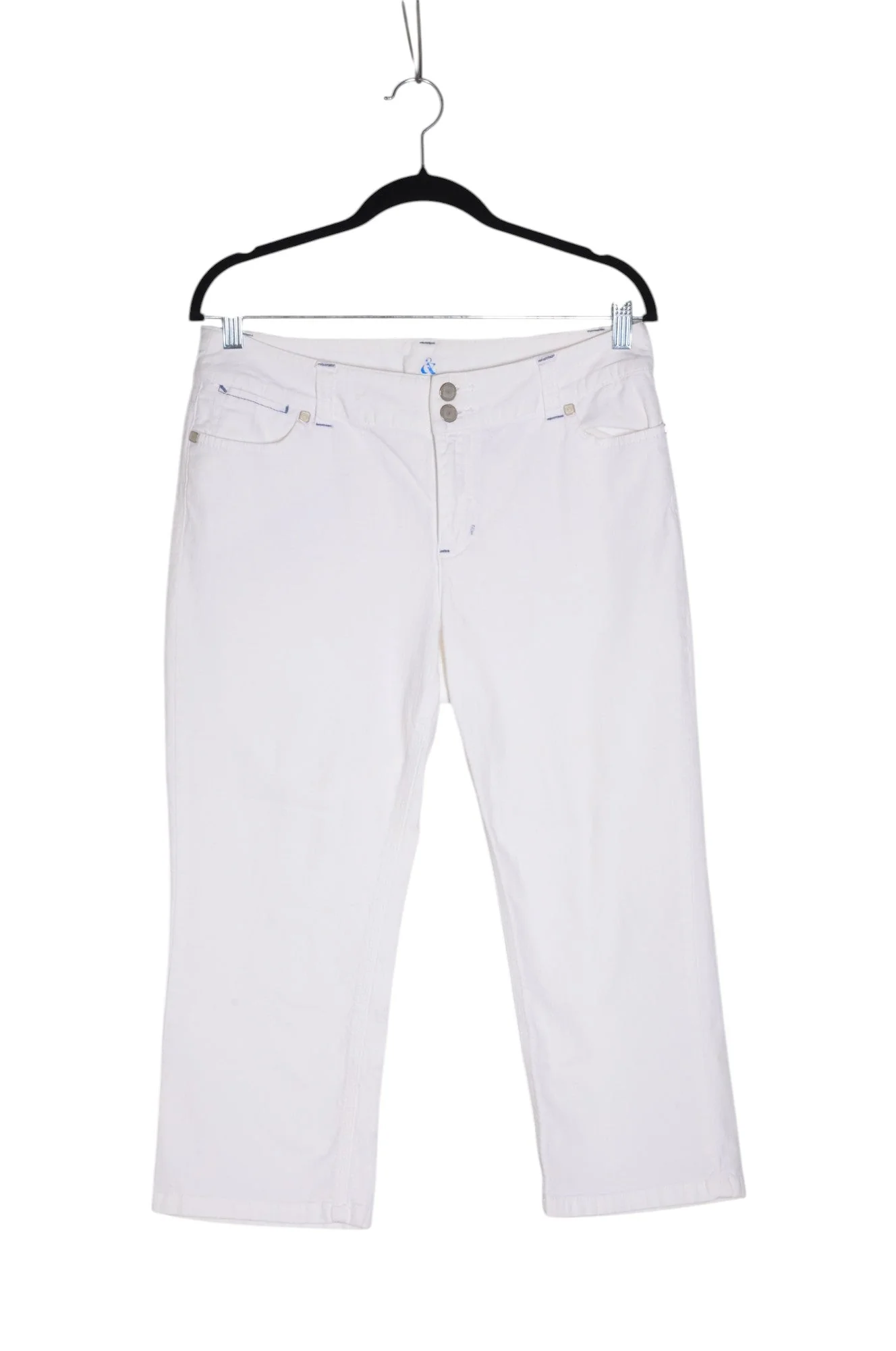 UNBRANDED Women Capri Pants Regular fit in White - 10
