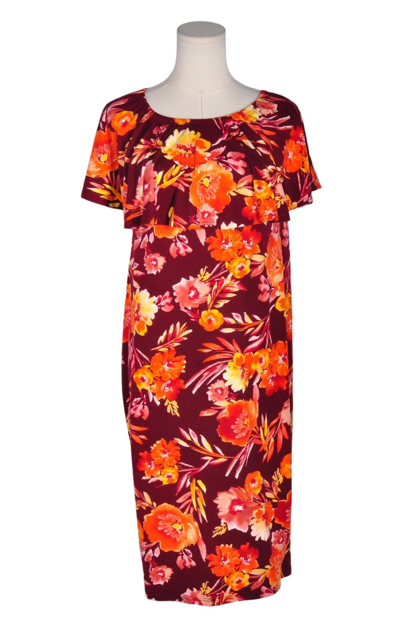 UNBRANDED Women Drop Waist Dresses Regular fit in Orange - 6